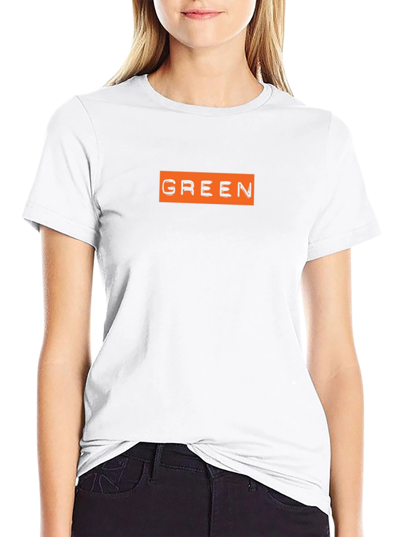 Black T-Shirt with GREEN Graphic