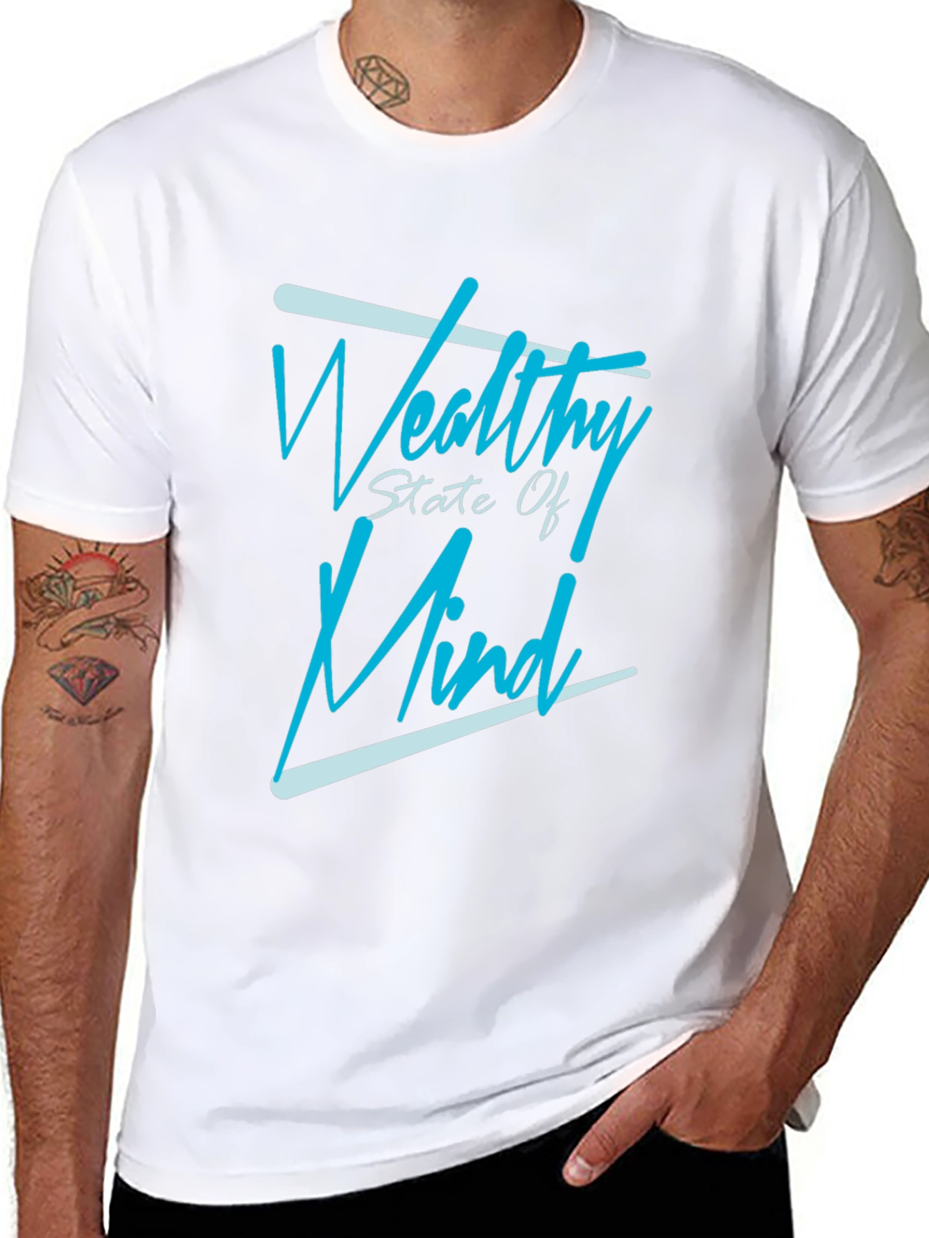 Wealthy State of Mind Graphic T-Shirt - Black