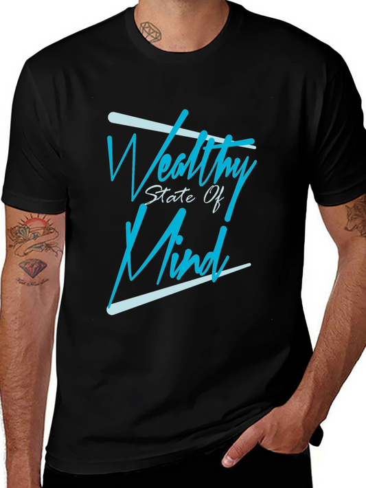 Wealthy State of Mind Graphic T-Shirt - Black