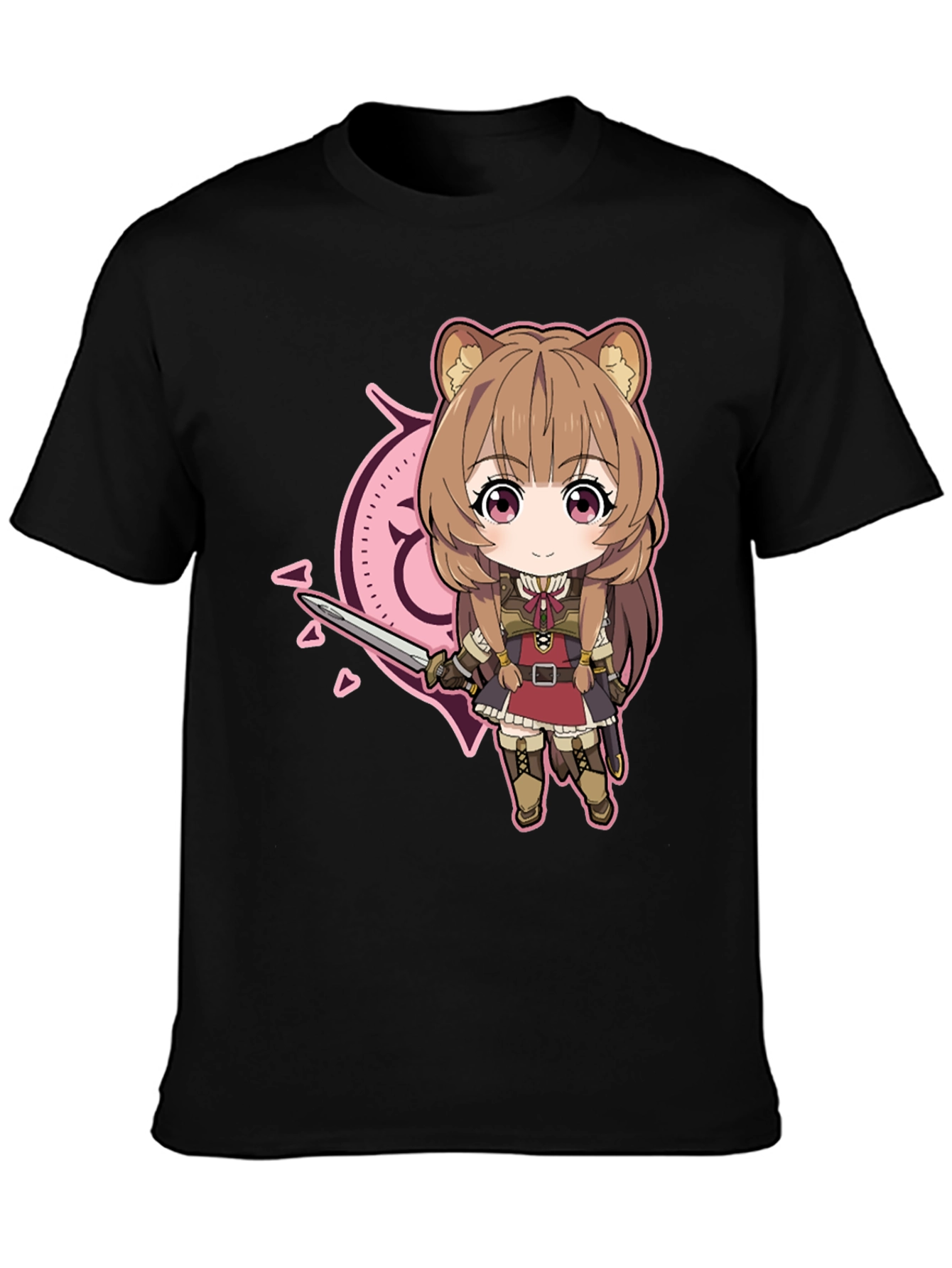 Anime Cartoon Graphic Black T-Shirt