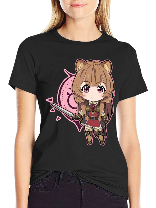 Anime Cartoon Graphic Black T-Shirt