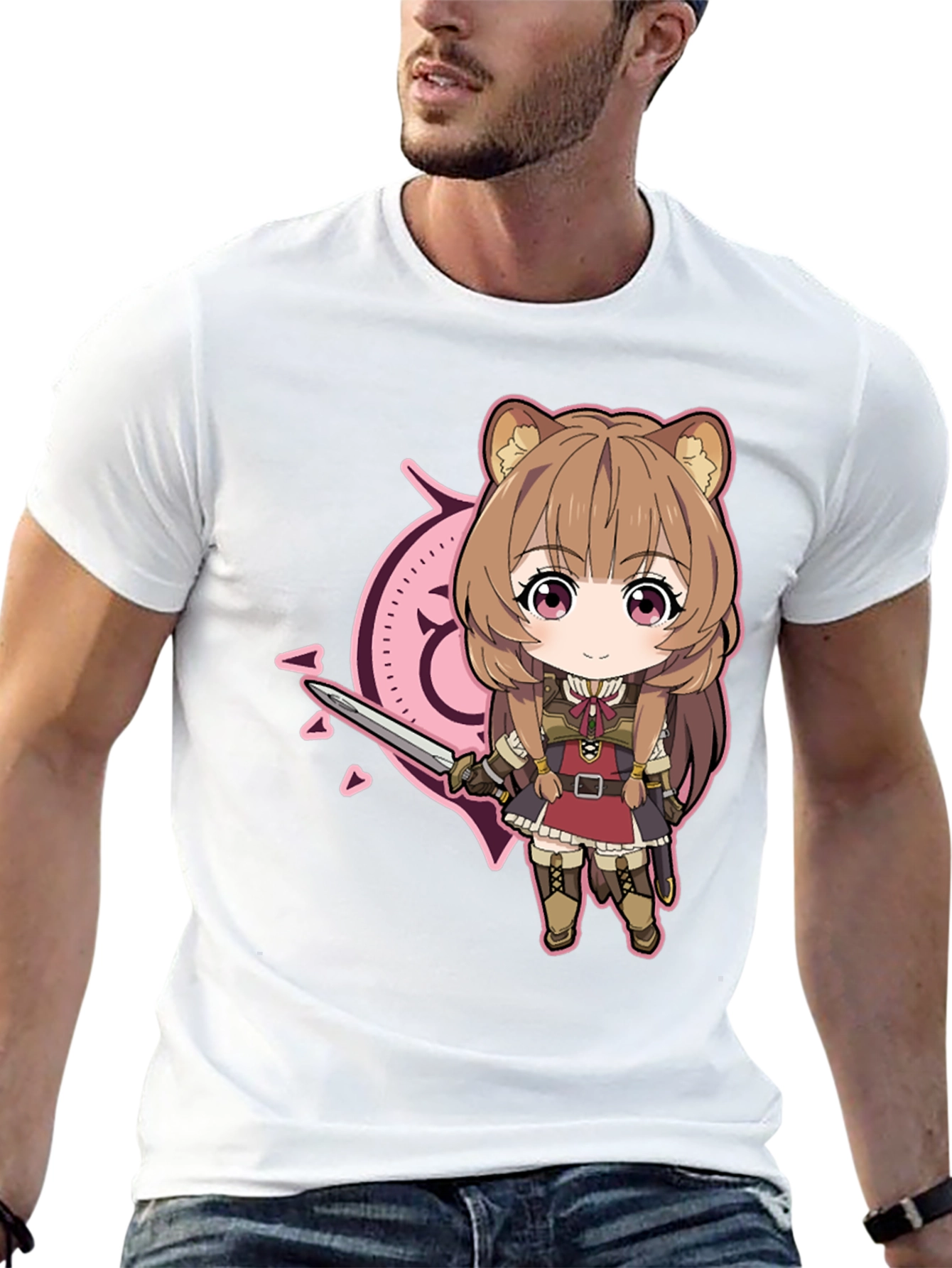 Anime Cartoon Graphic Black T-Shirt