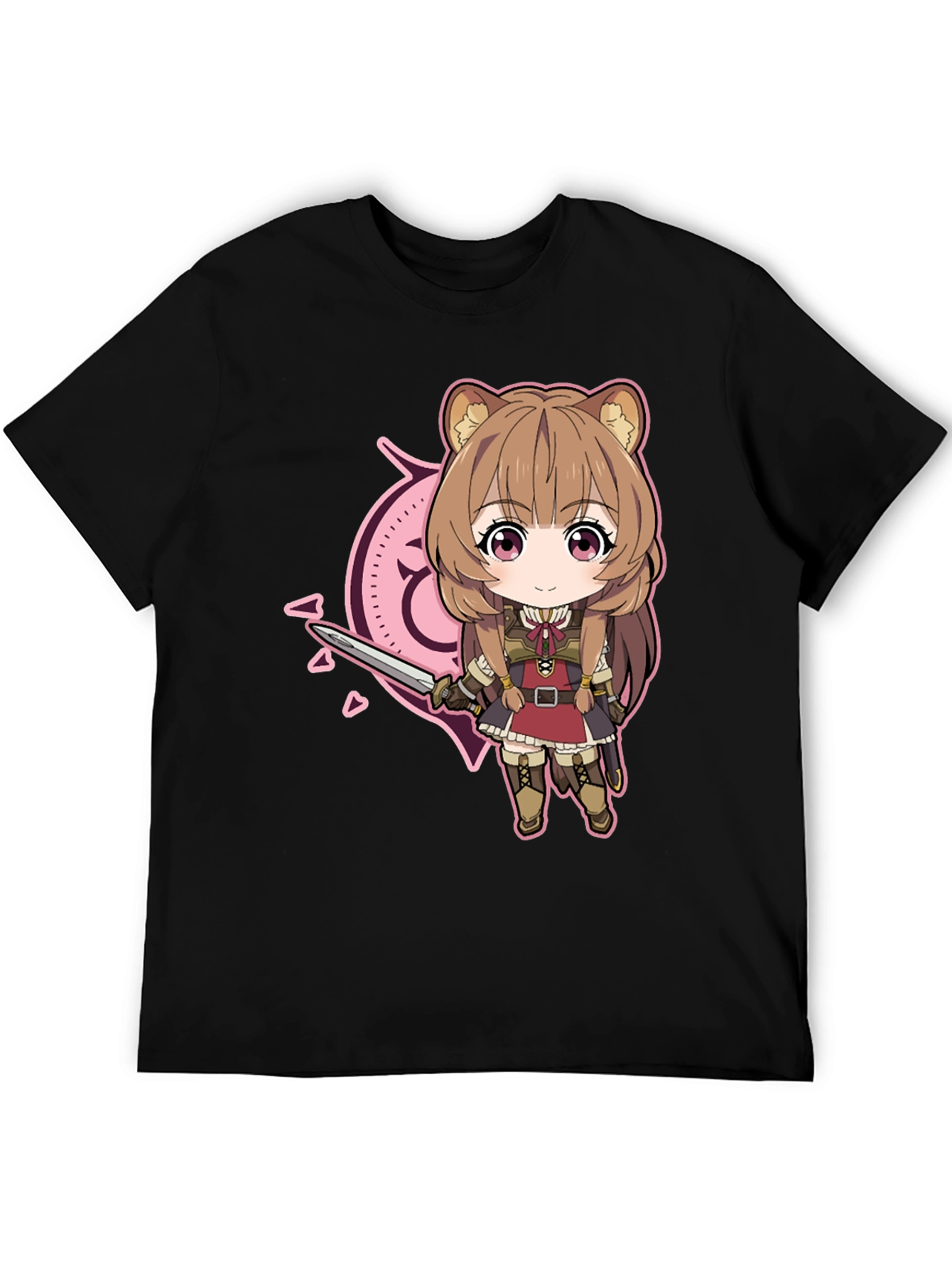 Anime Cartoon Graphic Black T-Shirt