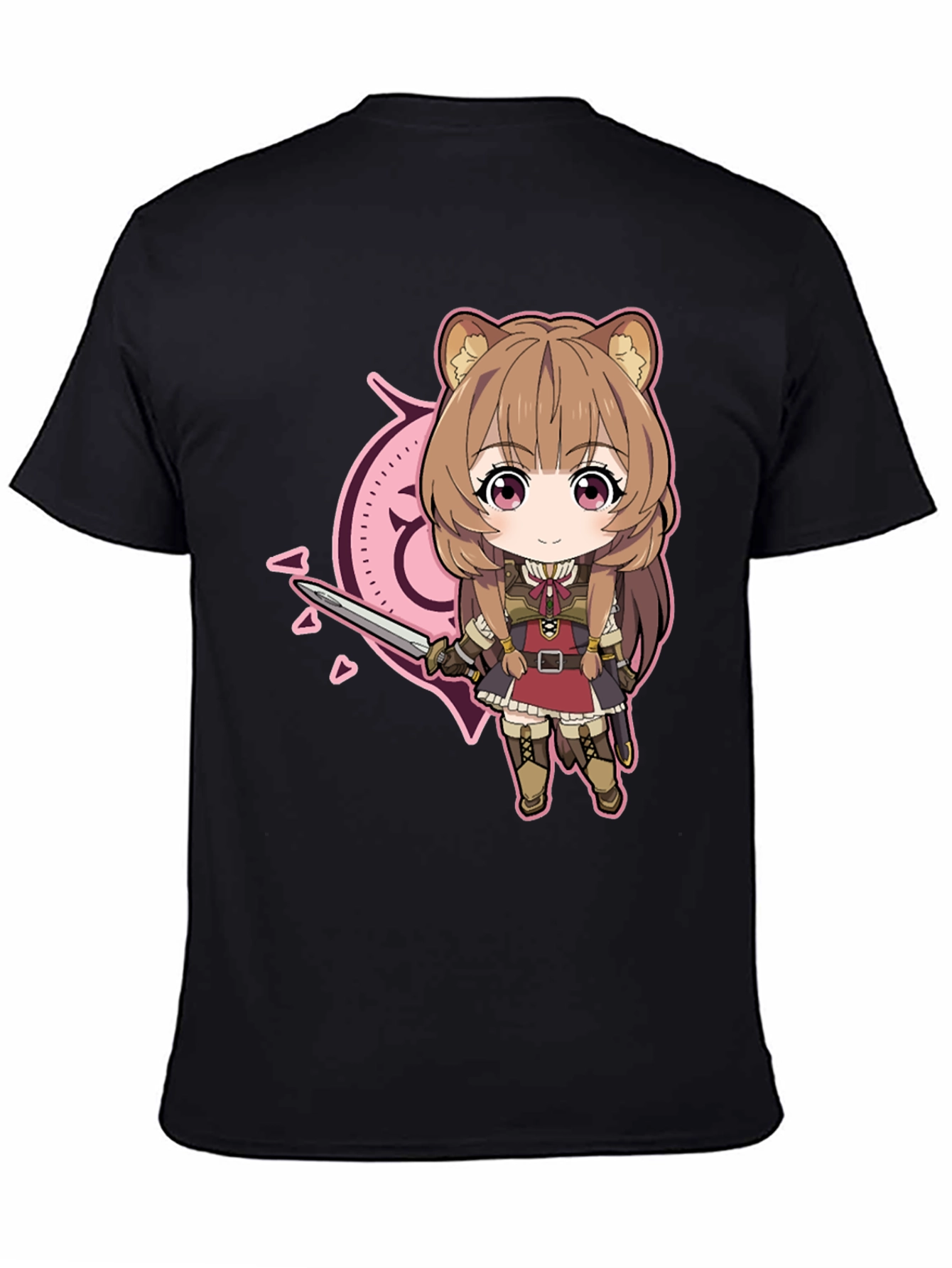 Anime Cartoon Graphic Black T-Shirt