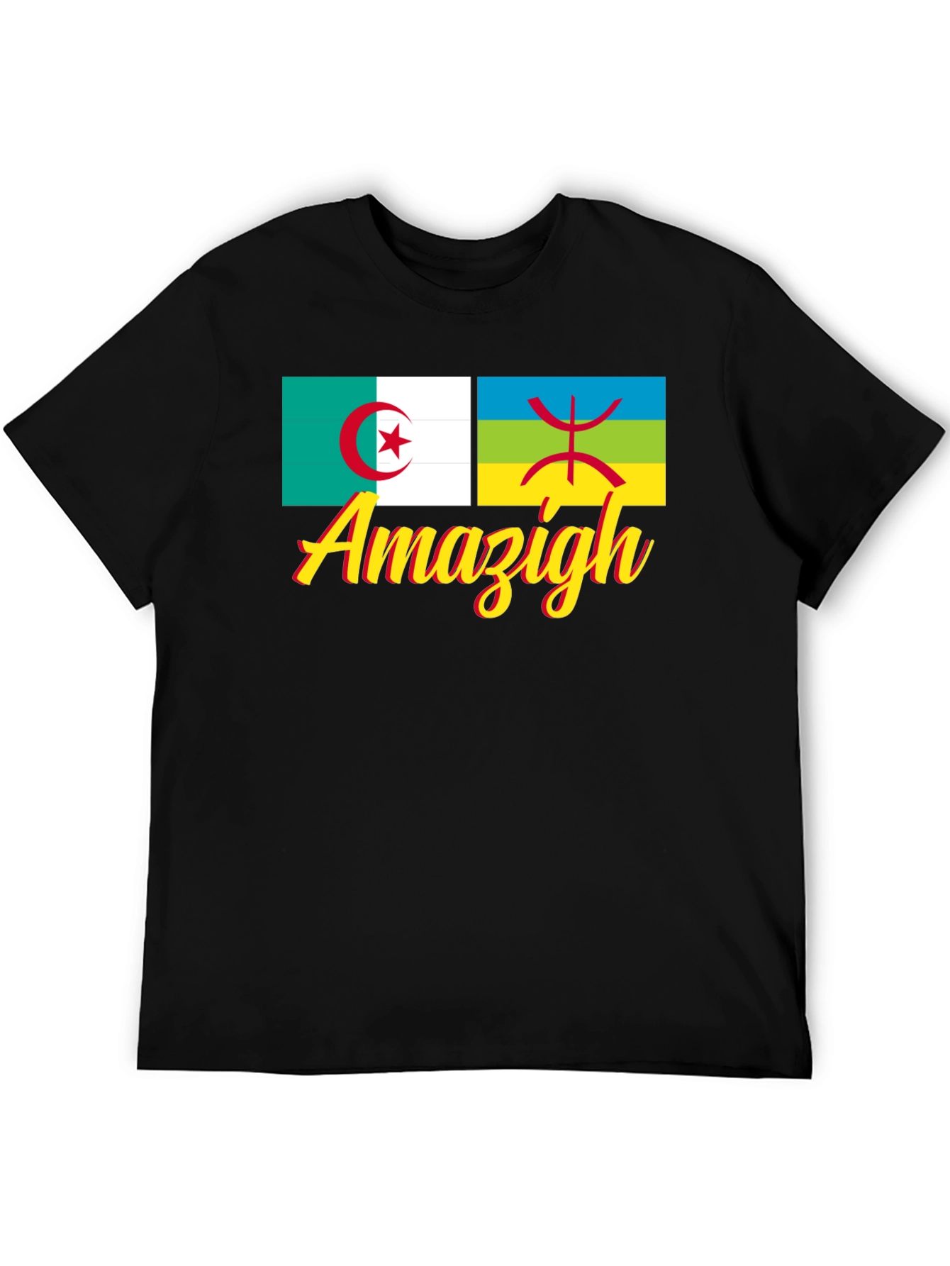 Amazigh Pride T-Shirt: Algeria Berber Flag Design