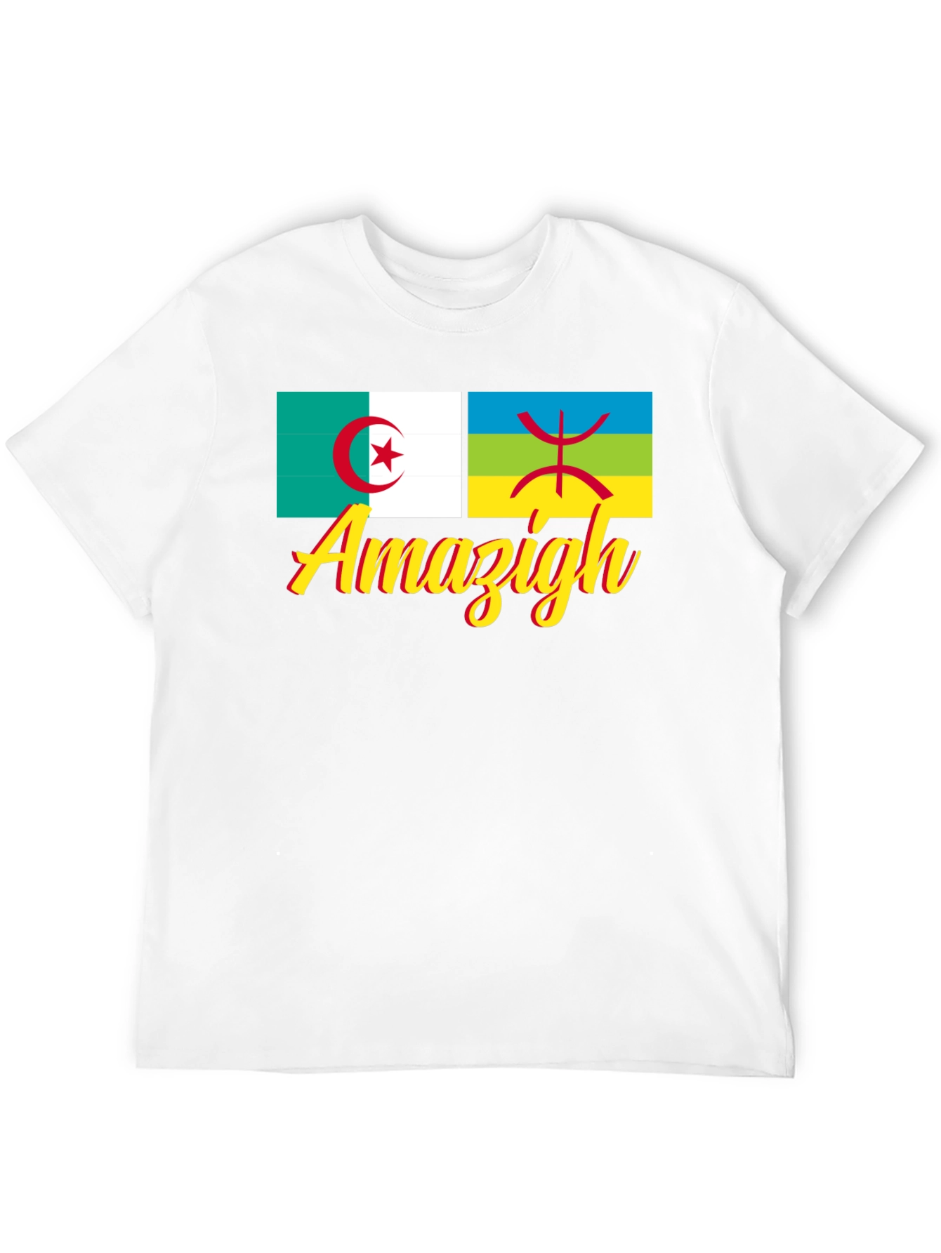 Amazigh Pride T-Shirt: Algeria Berber Flag Design