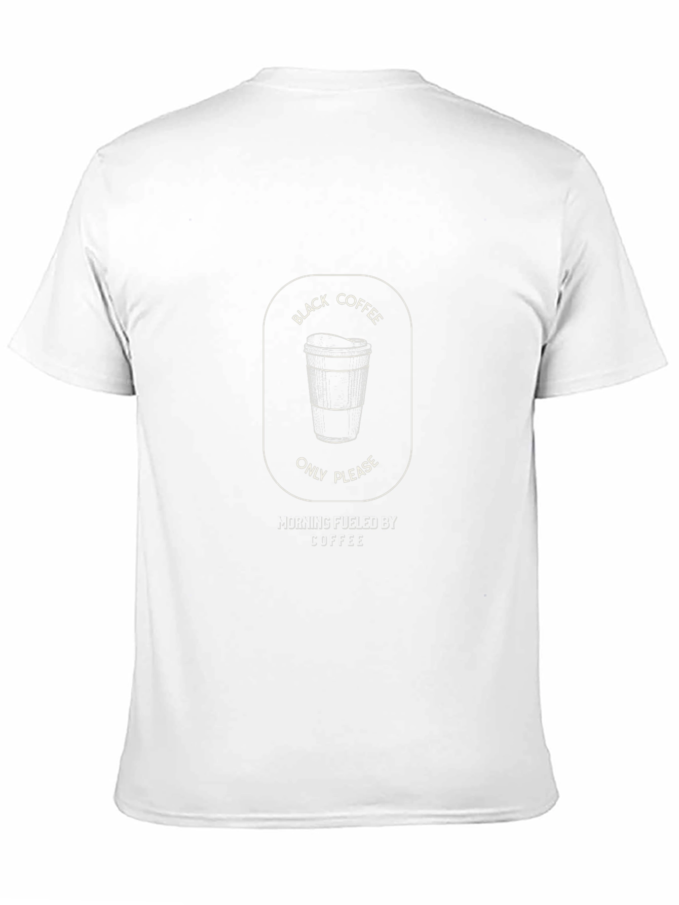 Black Coffee Only Please Graphic Tee
