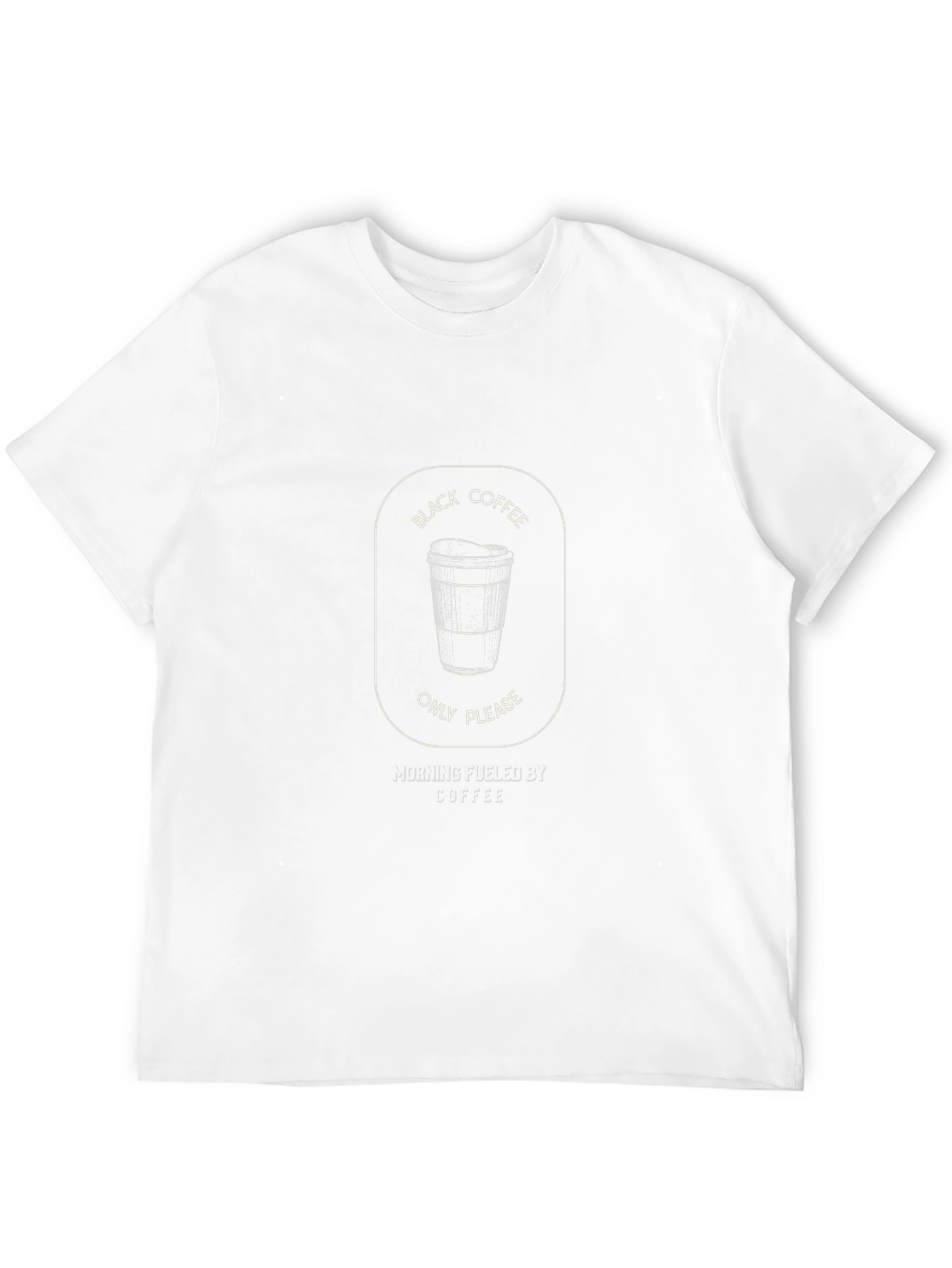 Black Coffee Only Please Graphic Tee