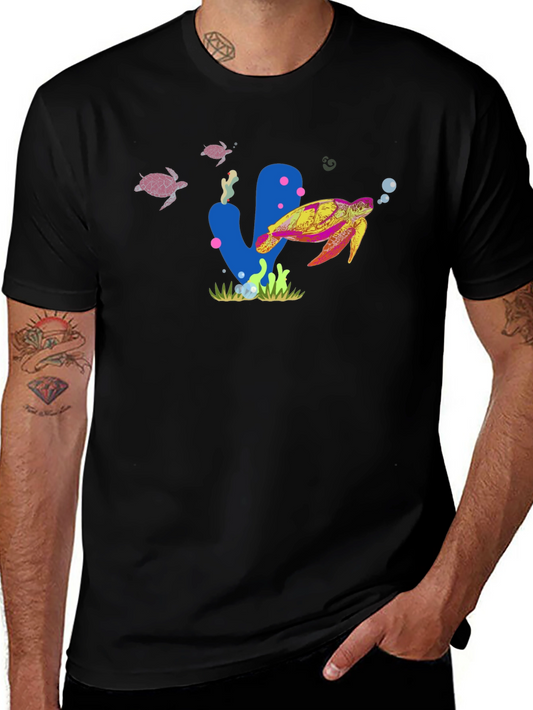 Turtle Reef Graphic Tee - Black