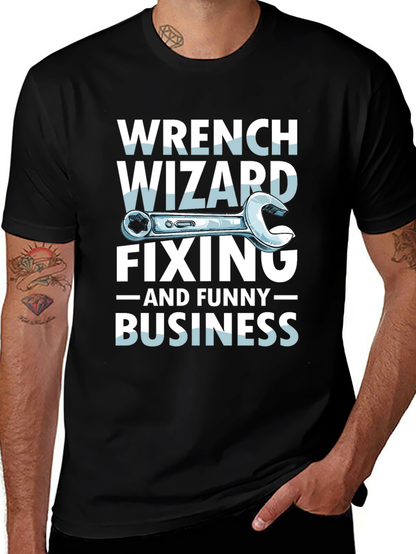 Wrench Wizard Funny Mechanic T-Shirt