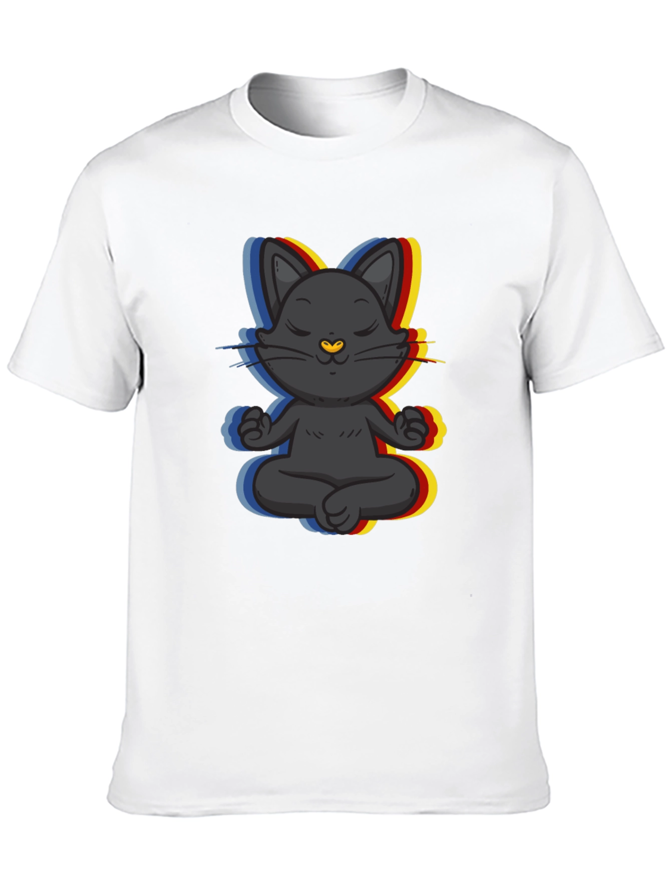 Zen Cat T-Shirt - Meditating Feline Tee