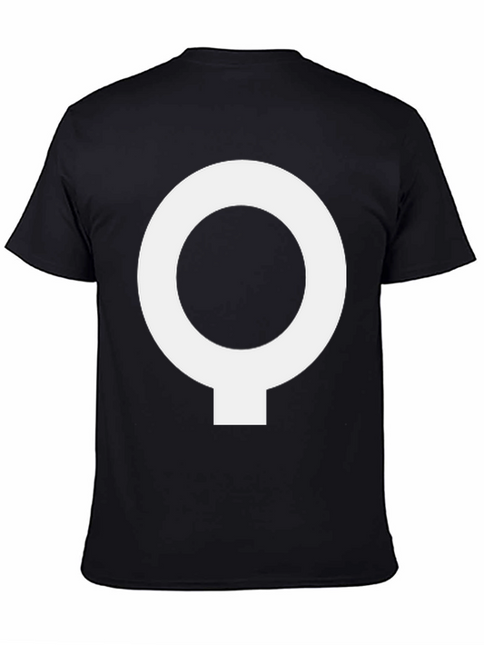 Unique Symbol Black T-Shirt | Casual Wear