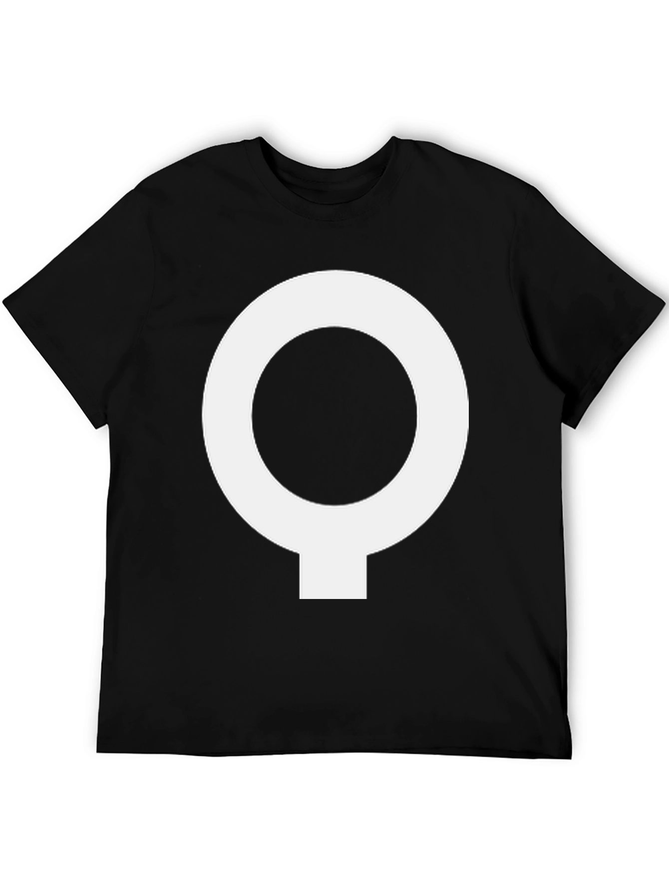Unique Symbol Black T-Shirt | Casual Wear