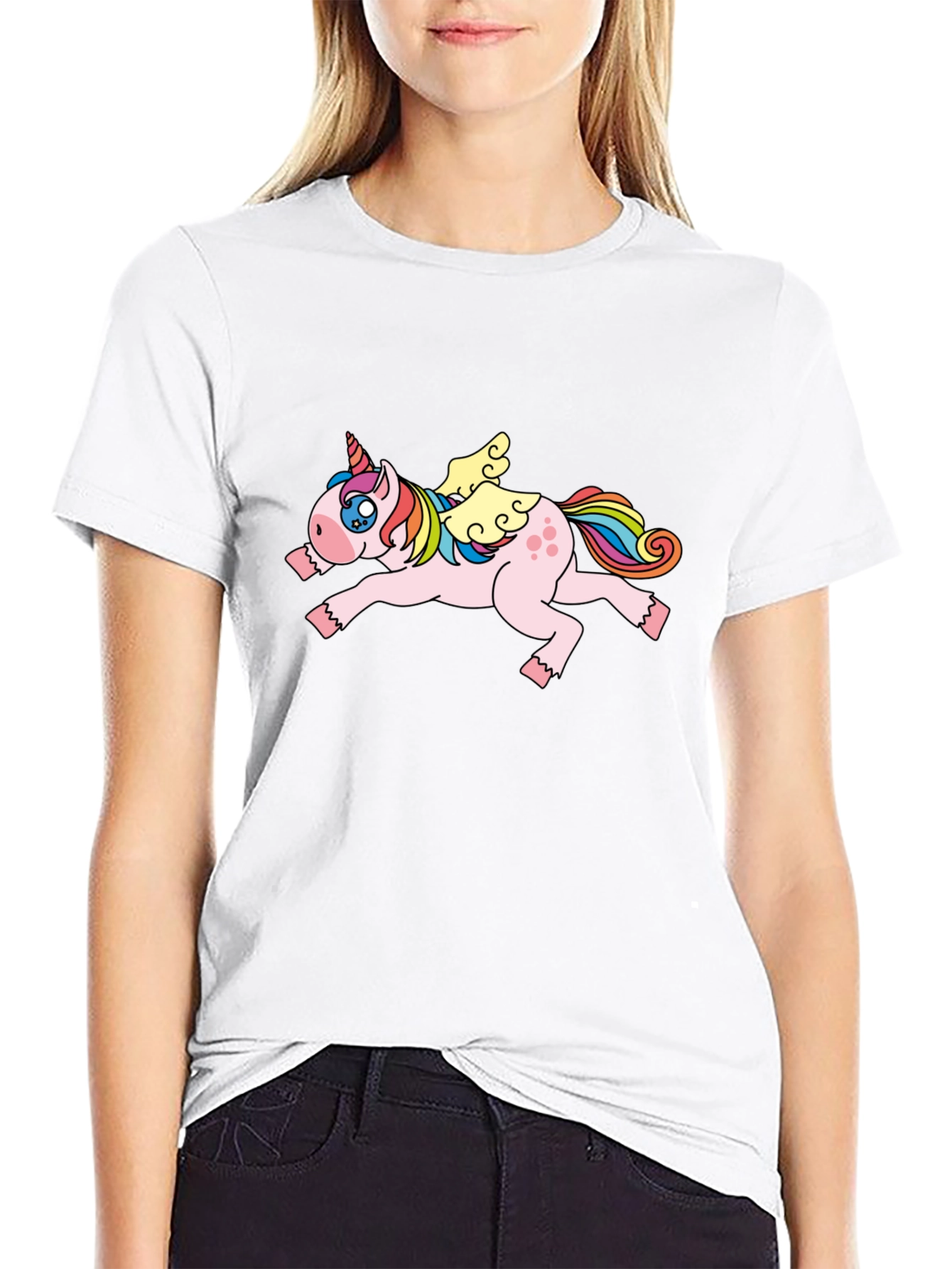Unicorn Graphic T-Shirt - Black