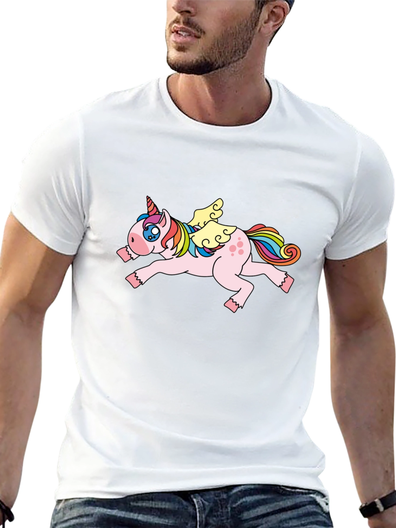 Unicorn Graphic T-Shirt - Black