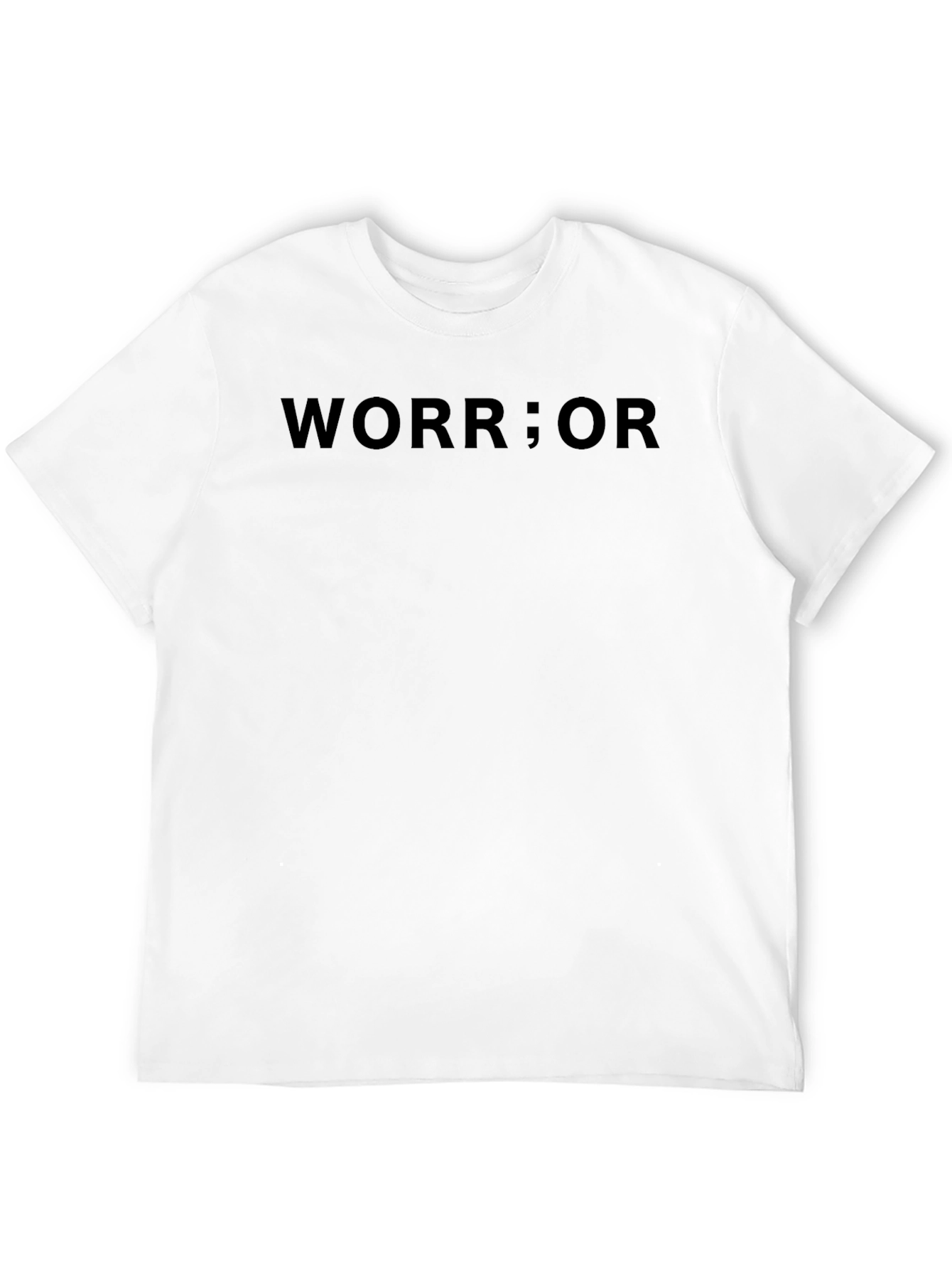 Worrior Black T-Shirt - Bold Statement Tee