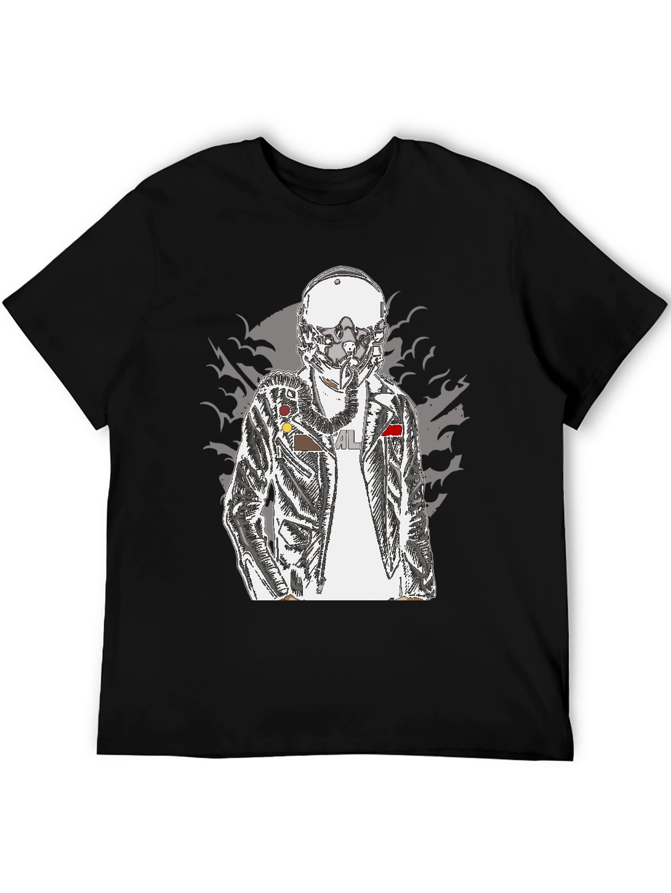 Aviator Graphic Print T-Shirt - Edgy Style