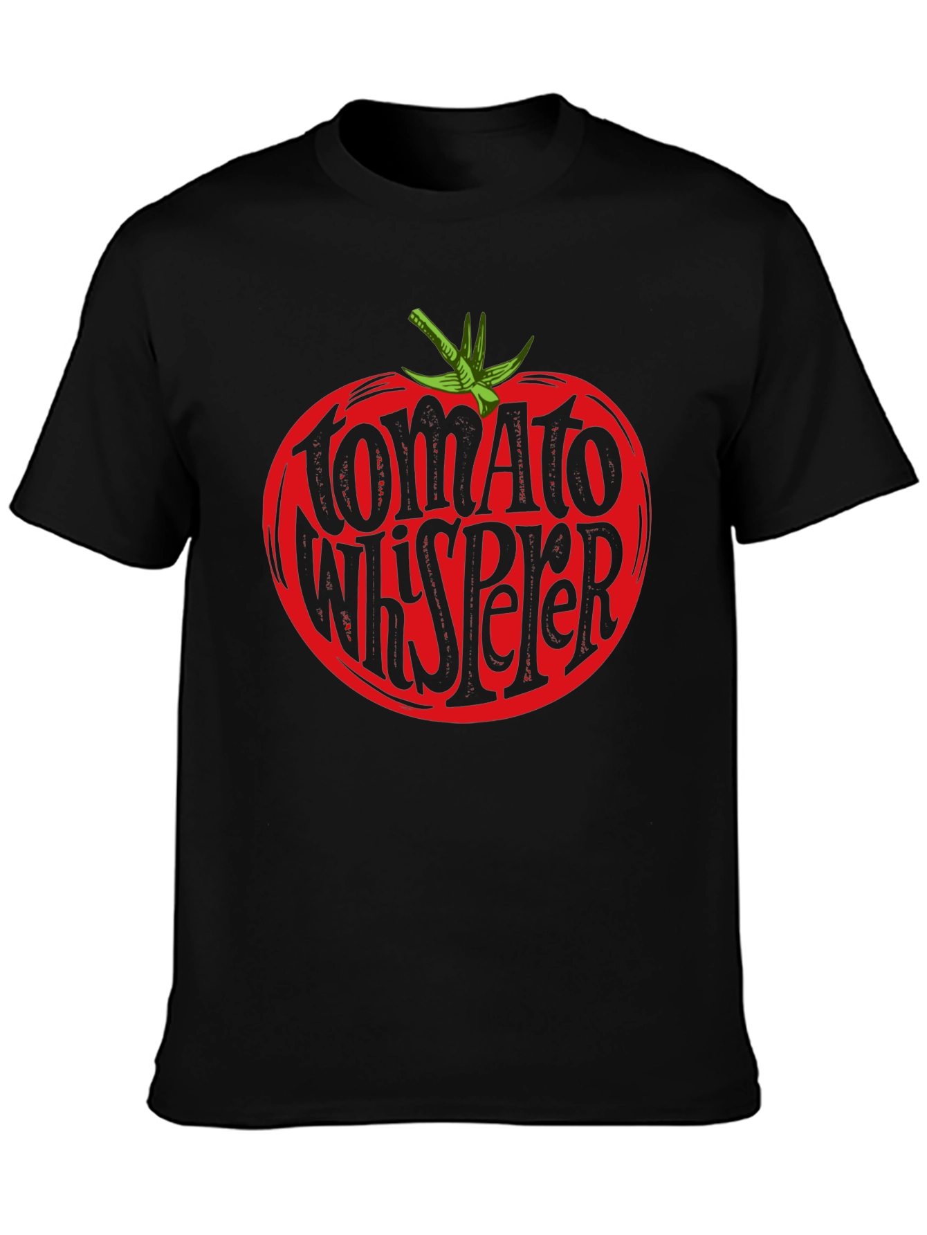 Tomato Whisperer Graphic Tee - Black Cotton T-Shirt