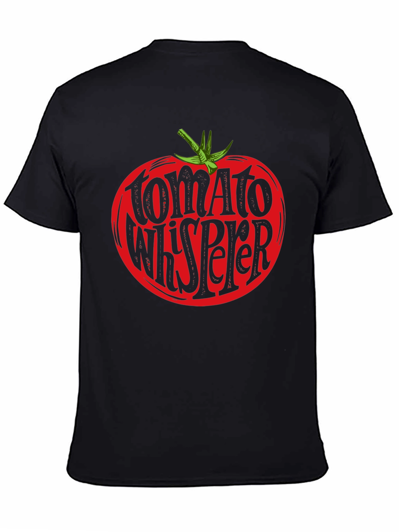 Tomato Whisperer Graphic Tee - Black Cotton T-Shirt