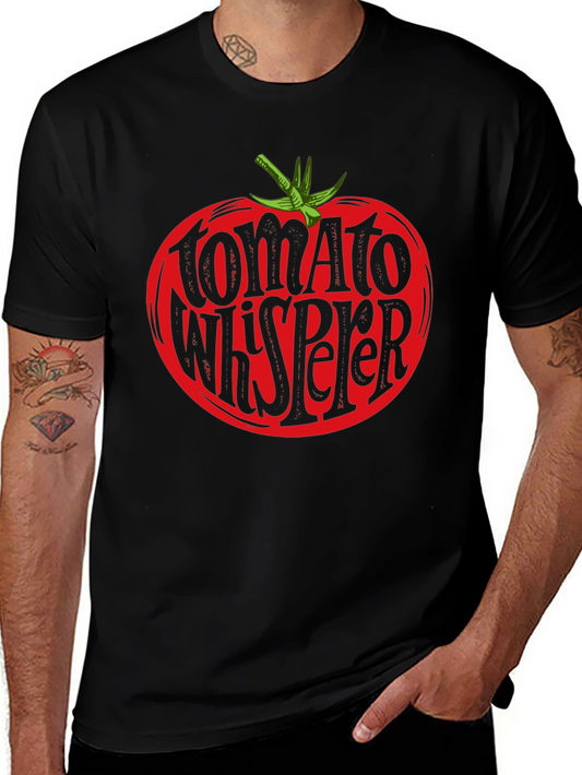 Tomato Whisperer Graphic Tee - Black Cotton T-Shirt