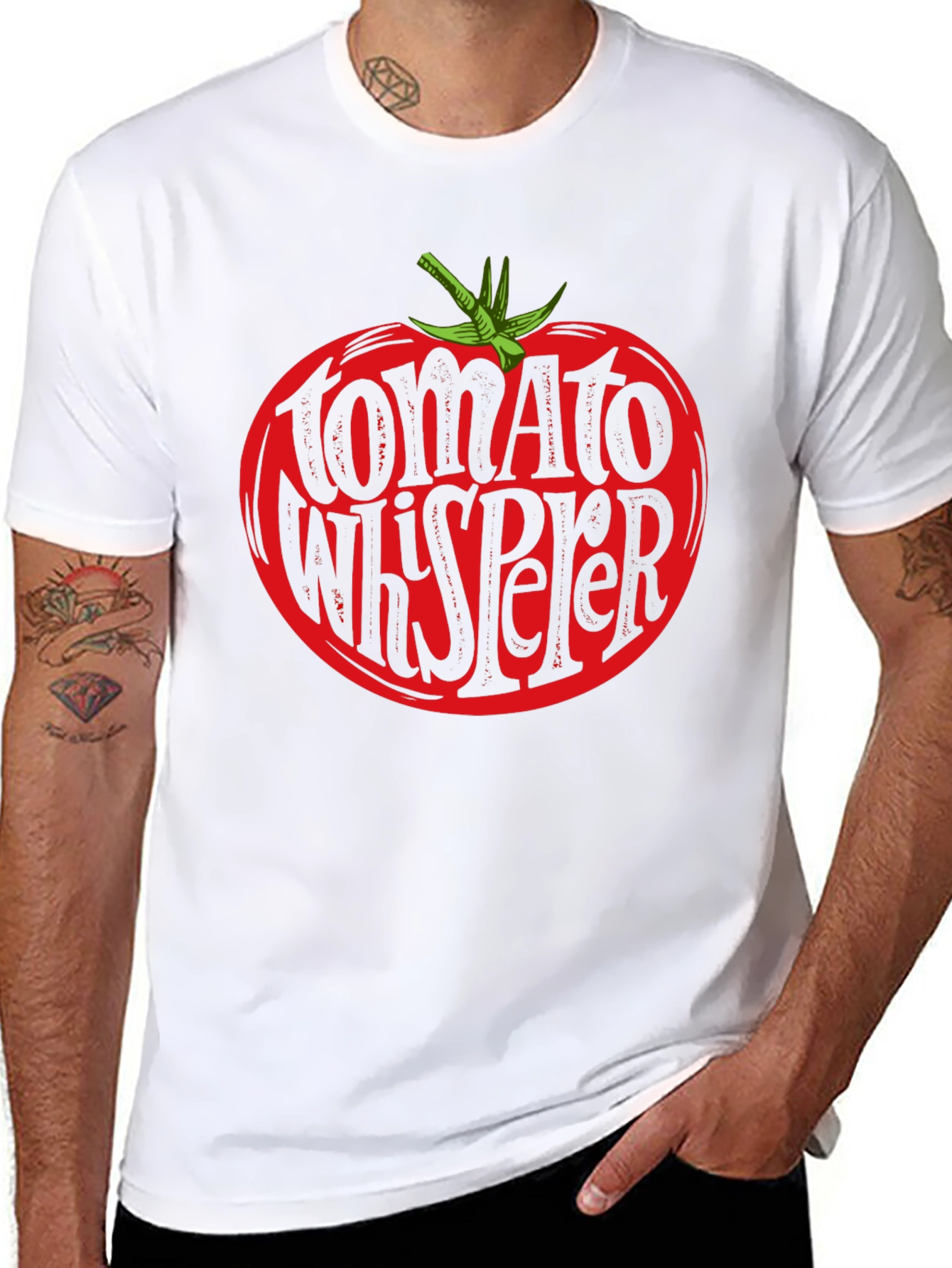 Tomato Whisperer Graphic Tee - Black Cotton T-Shirt
