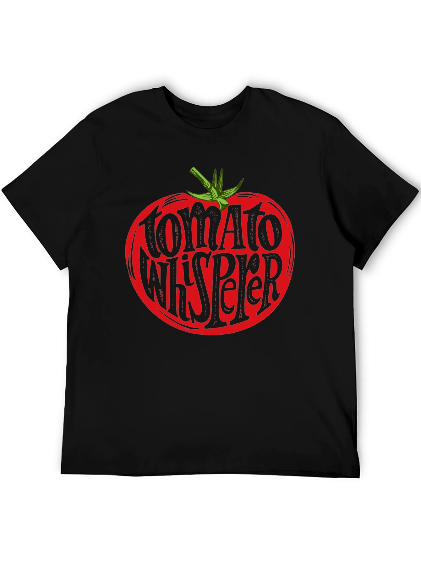 Tomato Whisperer Graphic Tee - Black Cotton T-Shirt