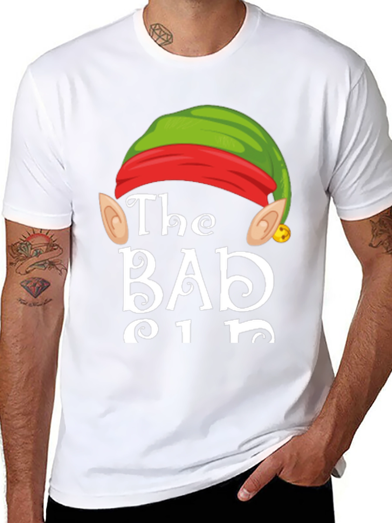 The Bad Elf T-Shirt Funny Christmas Tee