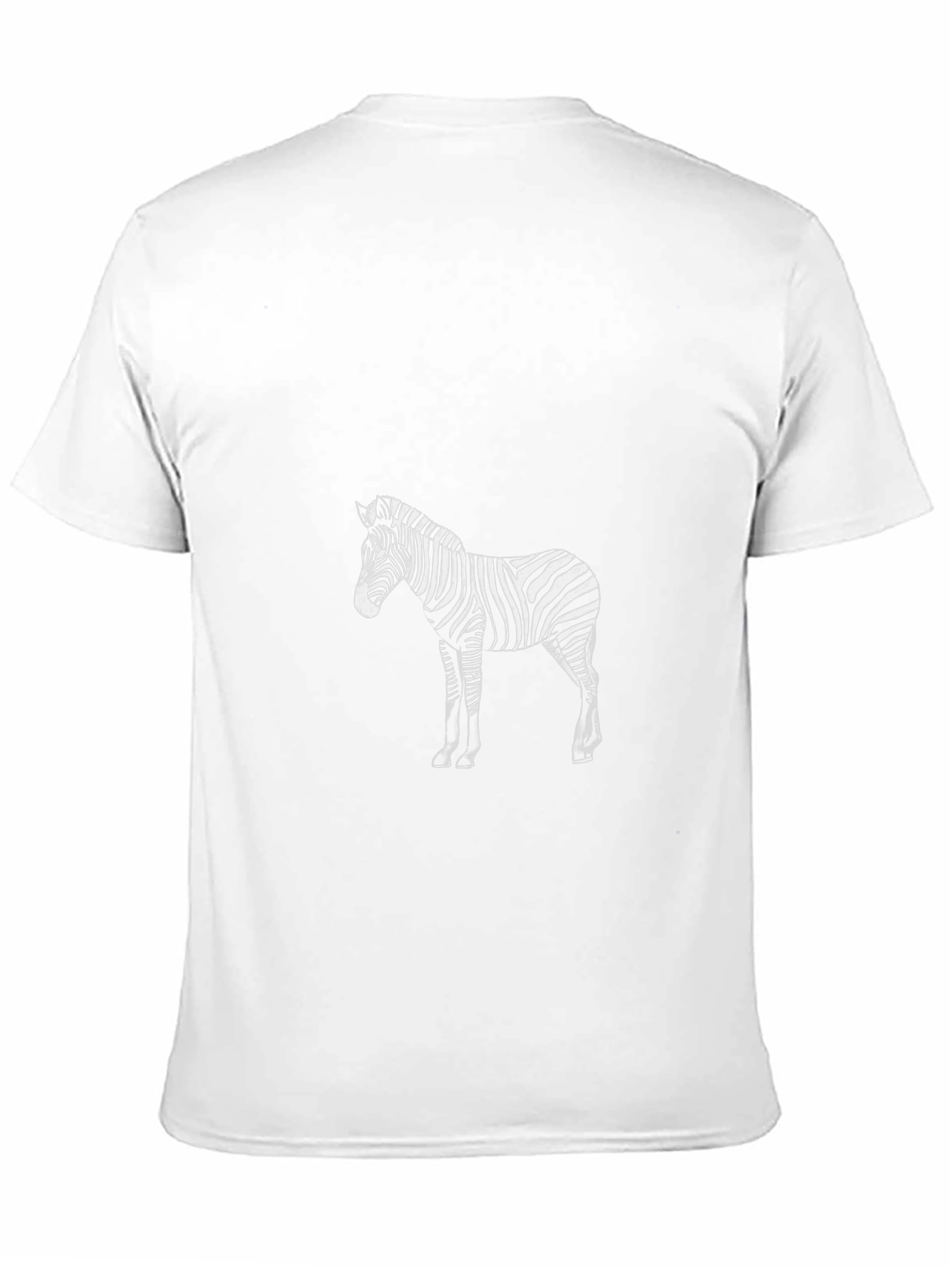 Zebra Print Black T-Shirt - Stylish Animal Graphic Tee