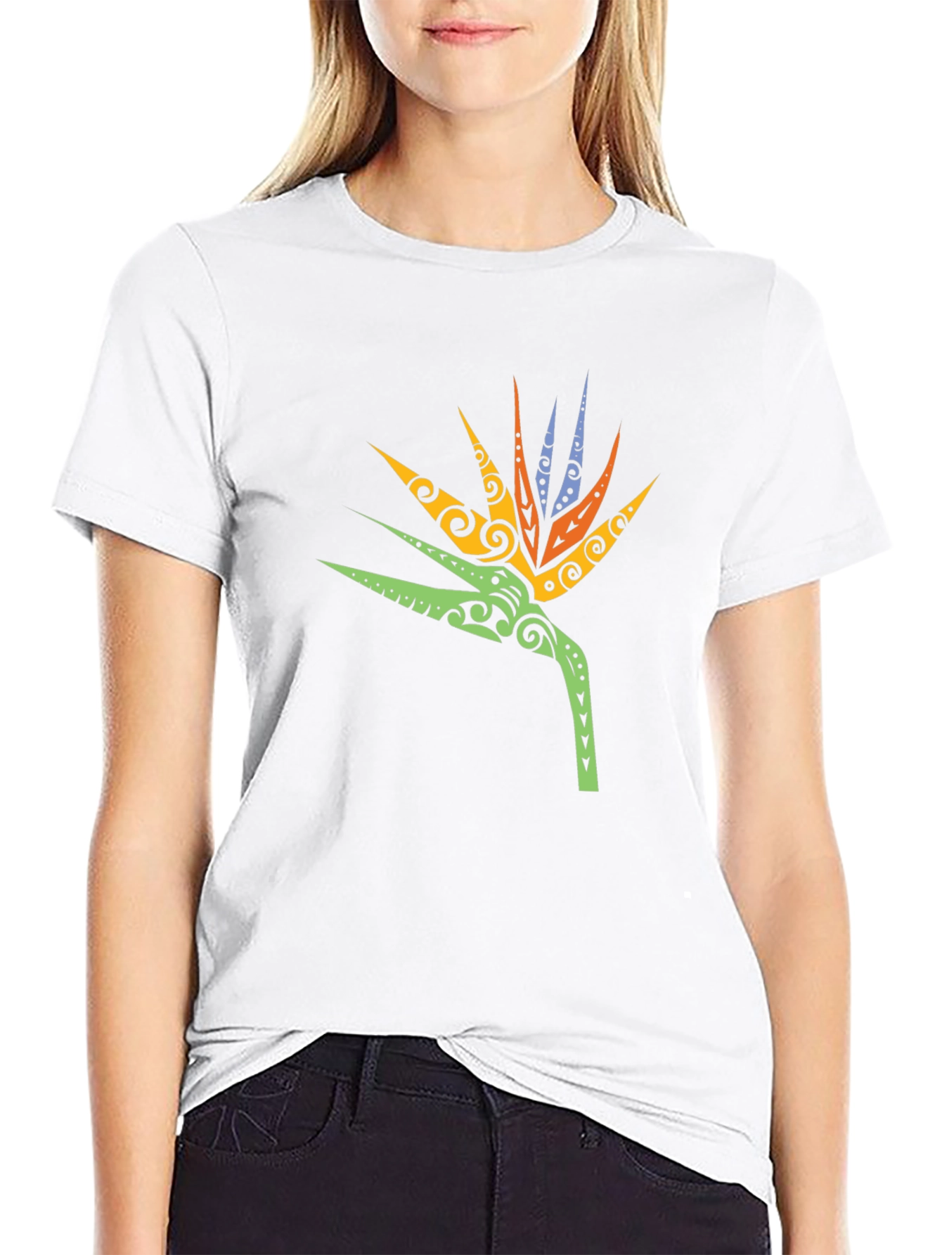 Tribal Bird of Paradise Mens T-Shirt