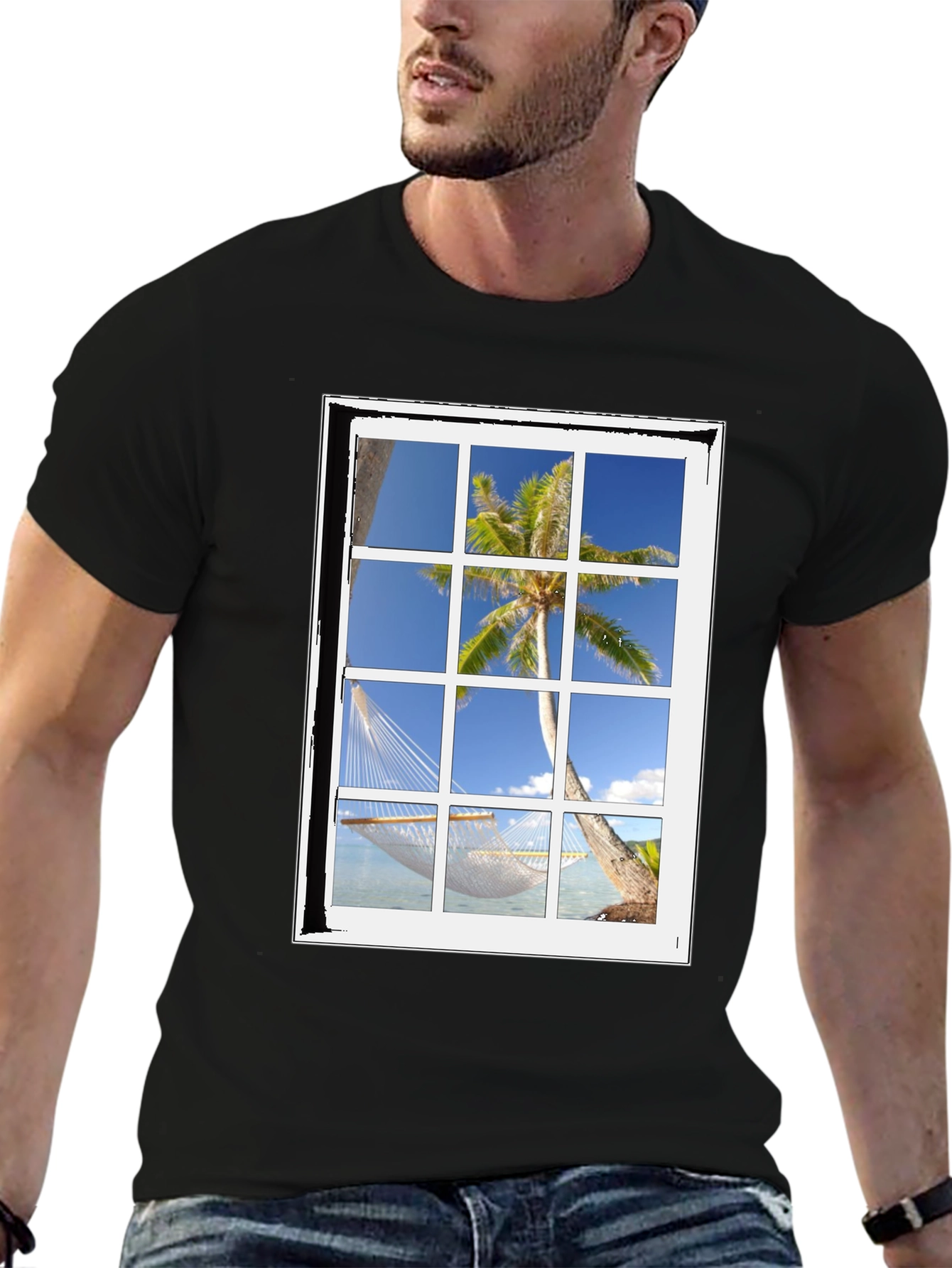Tropical Window View T-Shirt