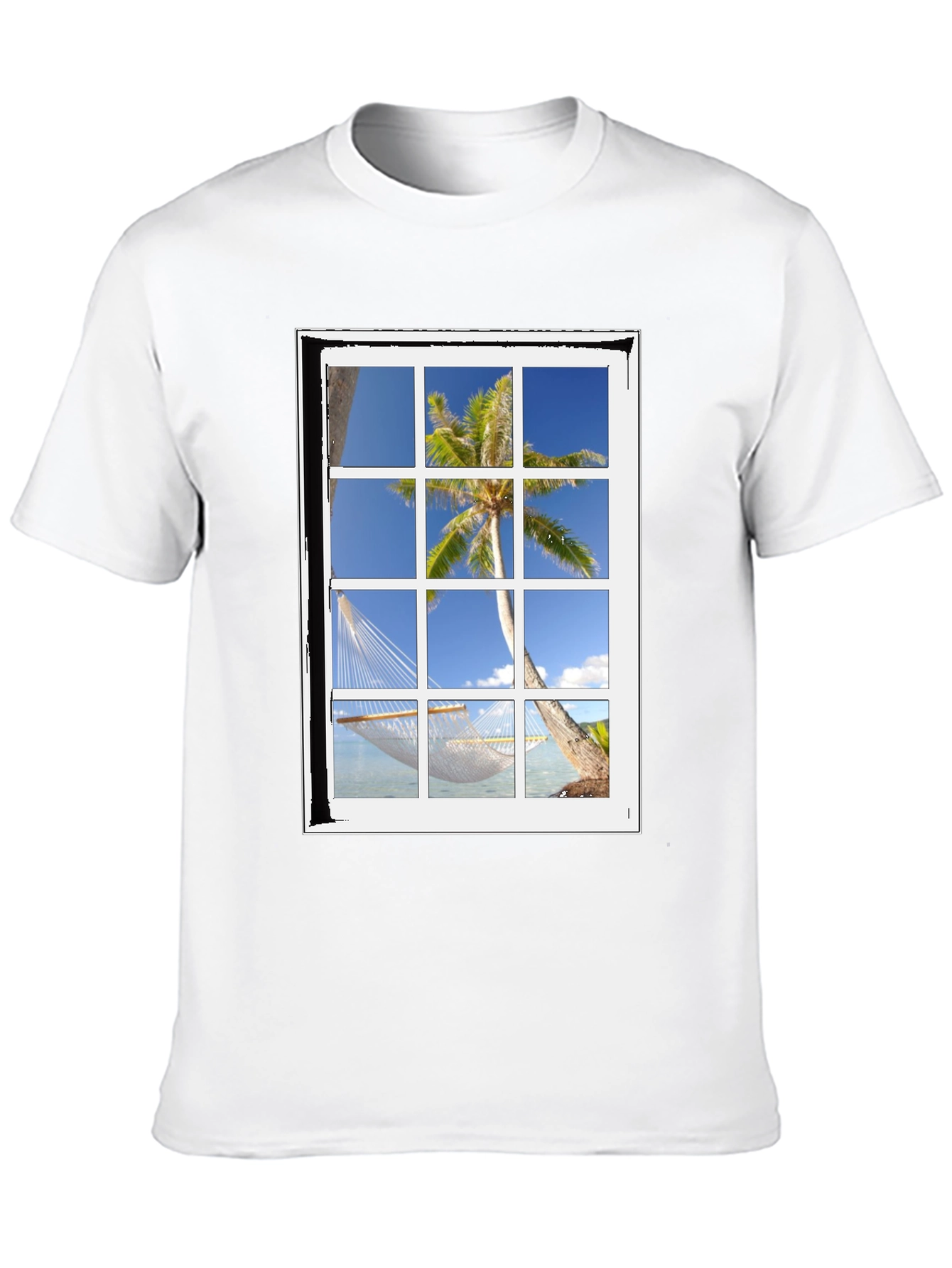 Tropical Window View T-Shirt