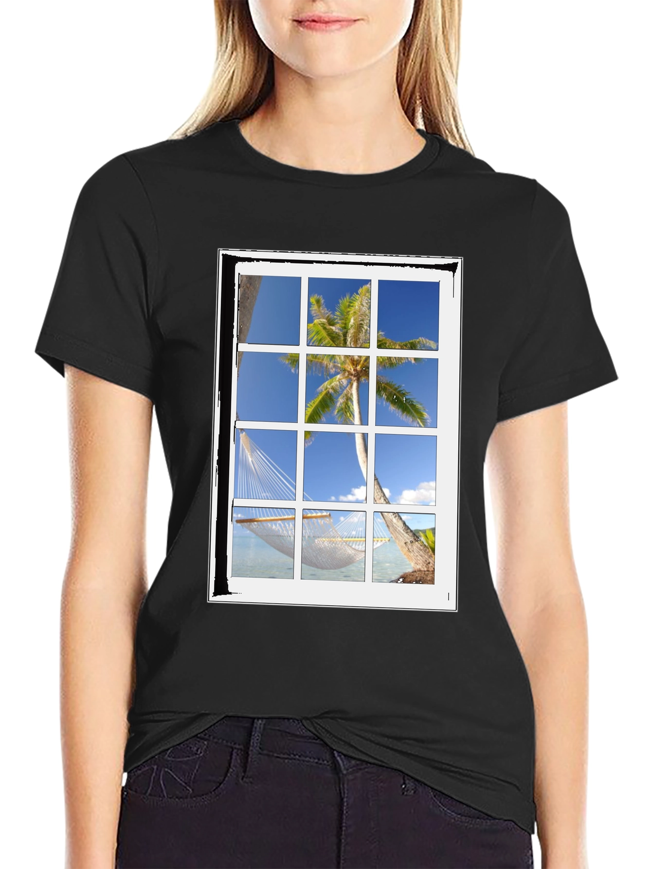 Tropical Window View T-Shirt