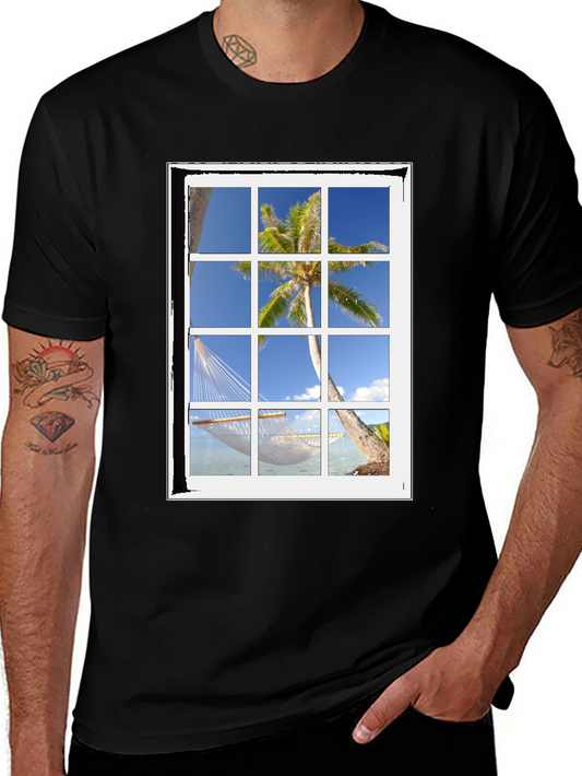 Tropical Window View T-Shirt