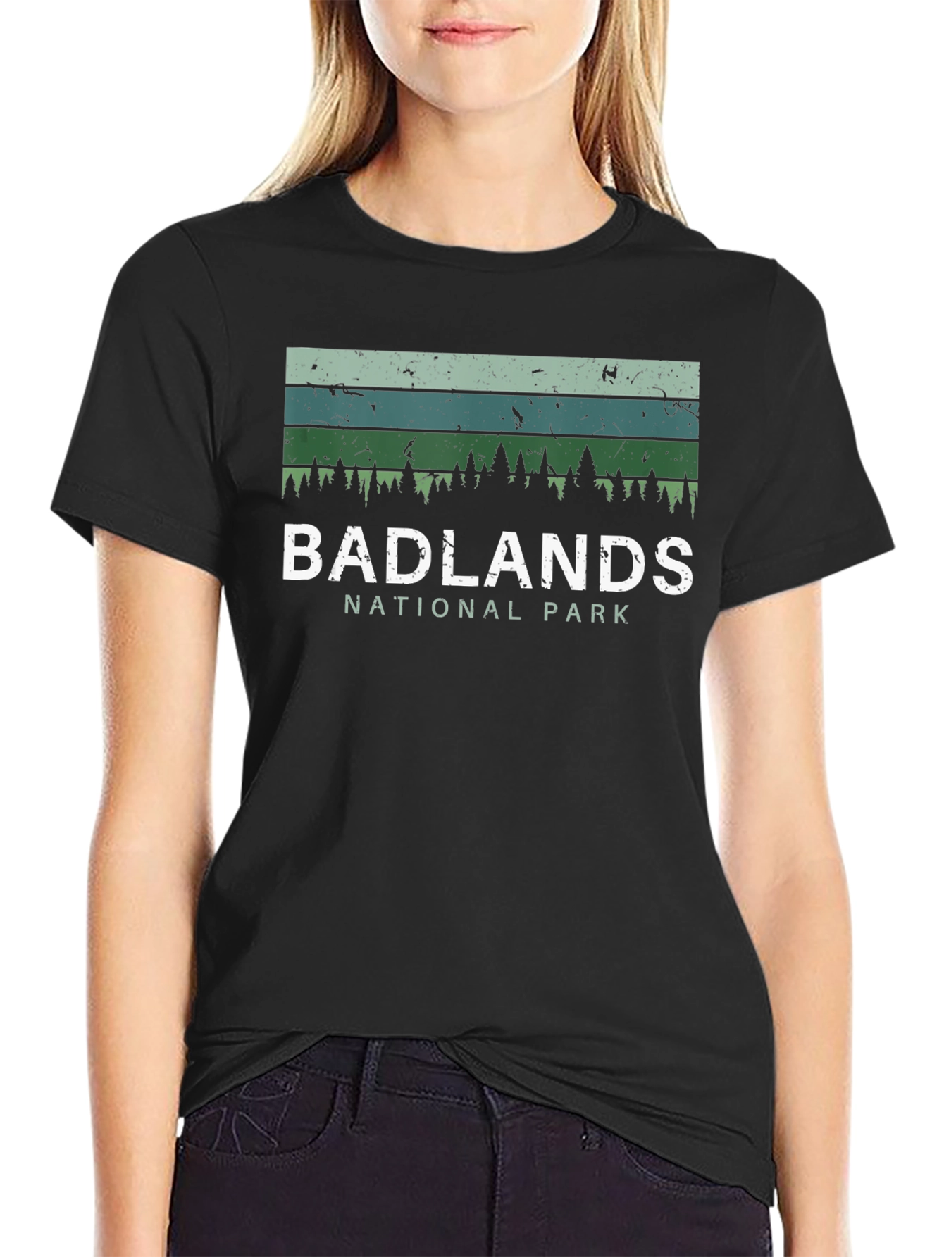 Badlands National Park Graphic Tee - Retro Style