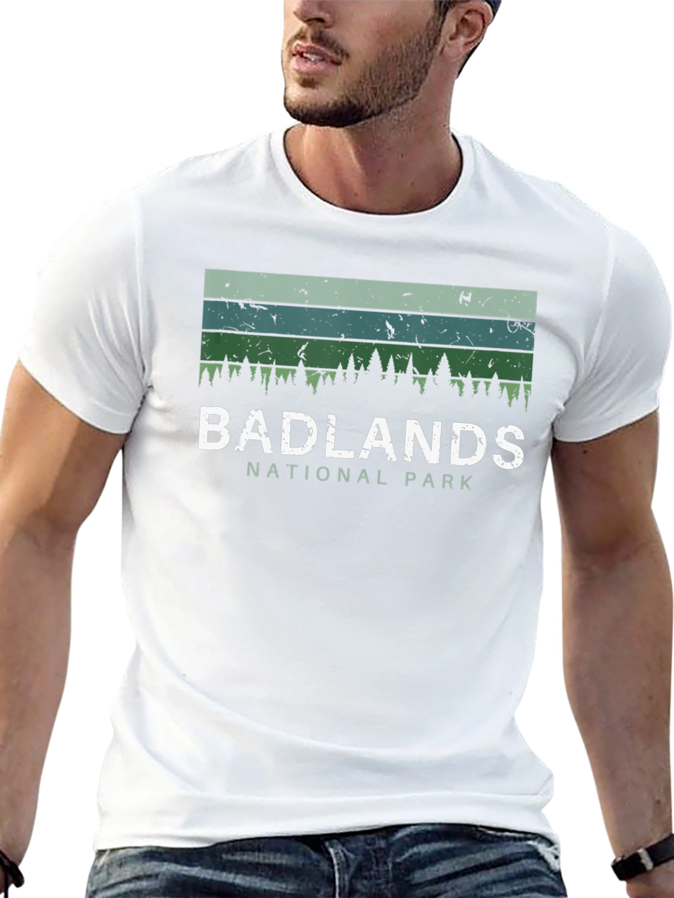 Badlands National Park Graphic Tee - Retro Style