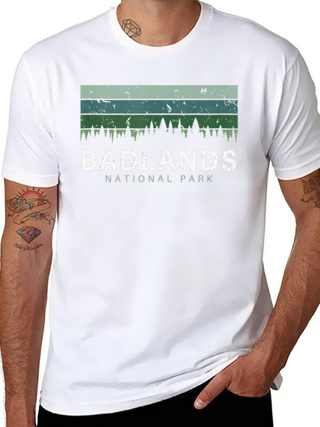 Badlands National Park Graphic Tee - Retro Style