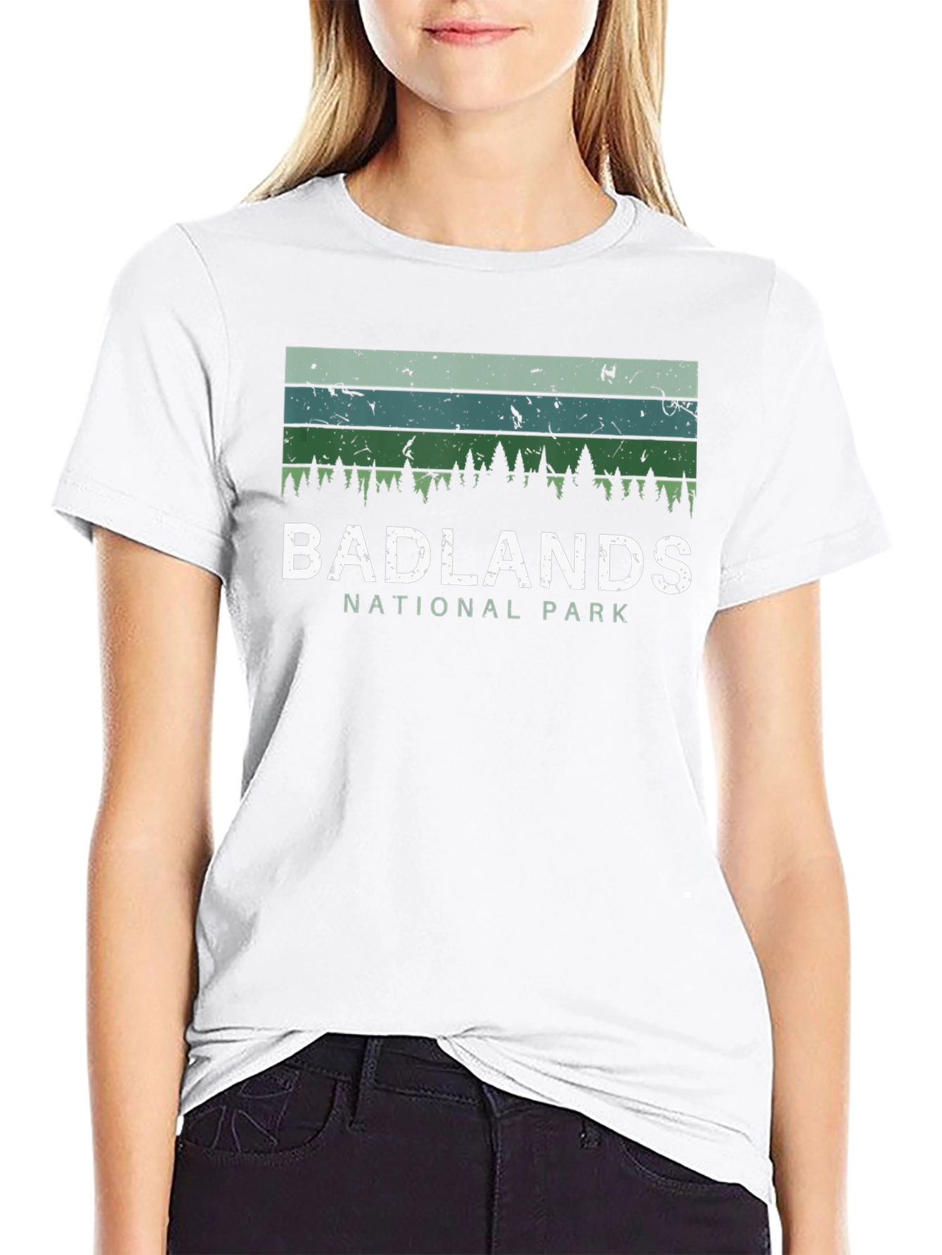 Badlands National Park Graphic Tee - Retro Style