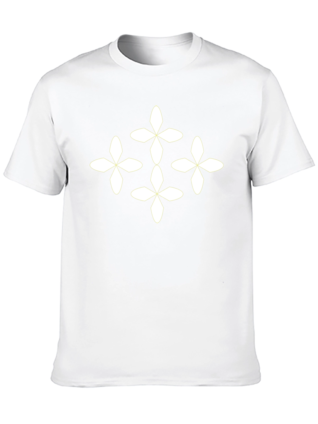 Stylish Black T-Shirt with Floral Pattern