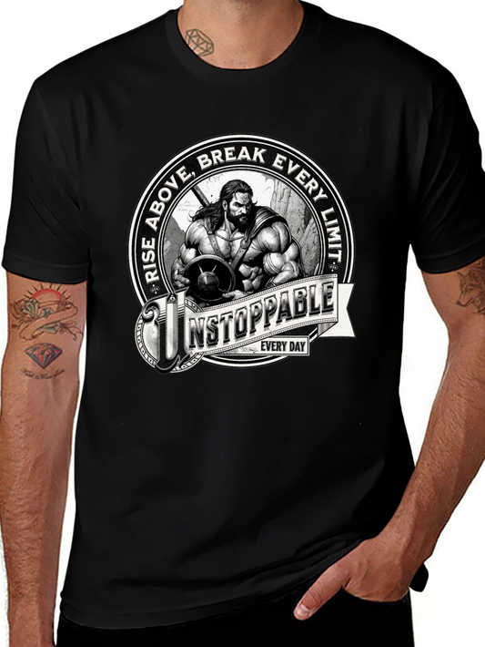 Unstoppable Warrior Graphic Tee - Black
