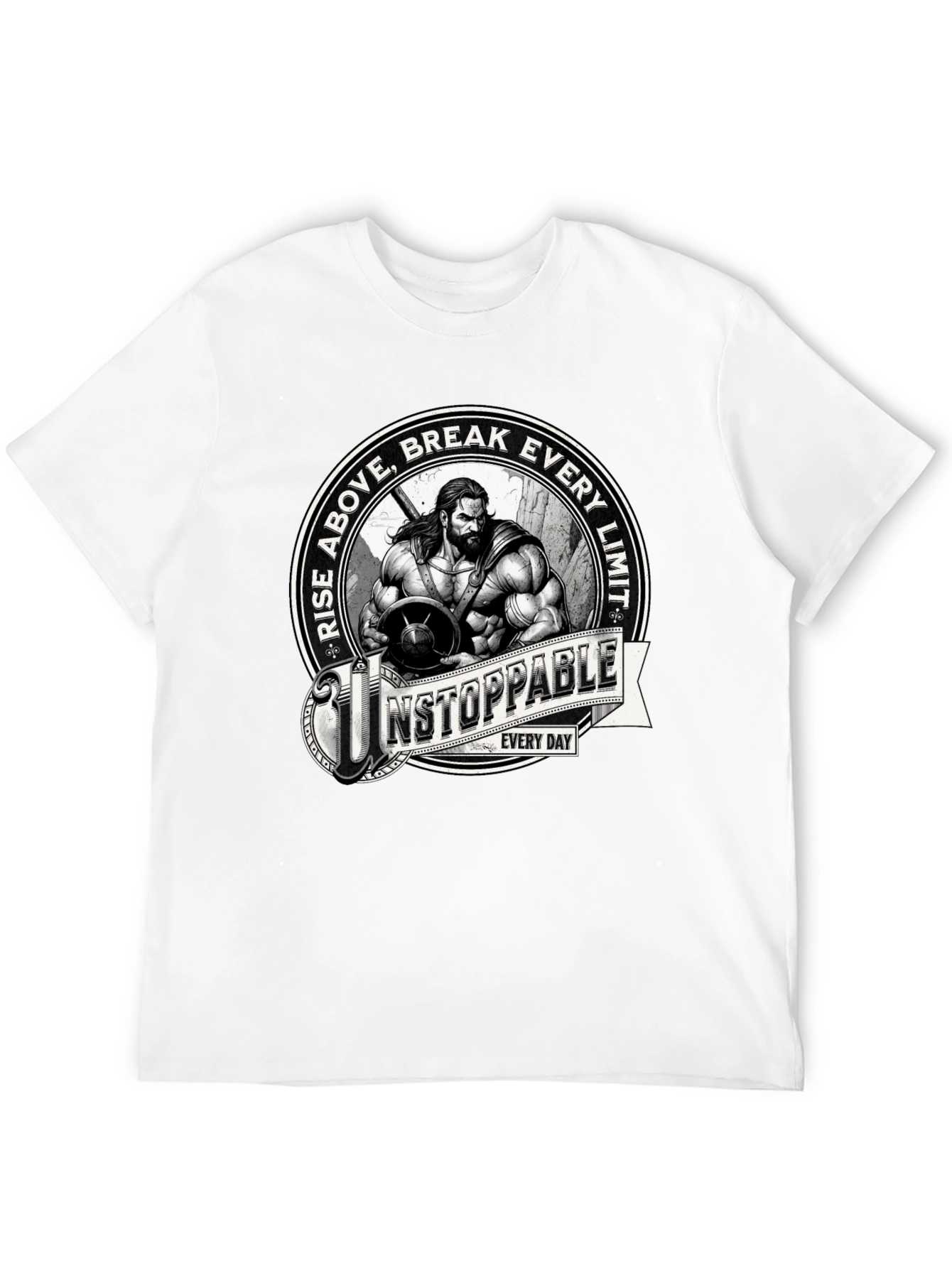 Unstoppable Warrior Graphic Tee - Black