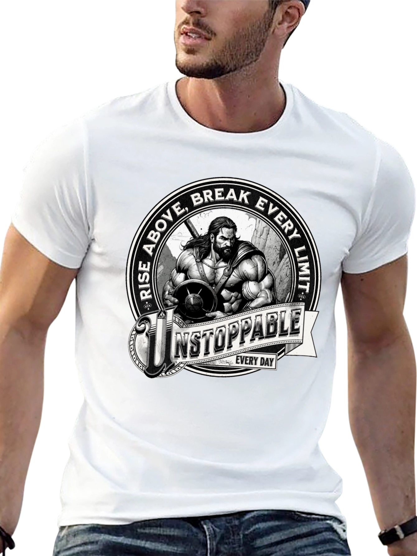 Unstoppable Warrior Graphic Tee - Black