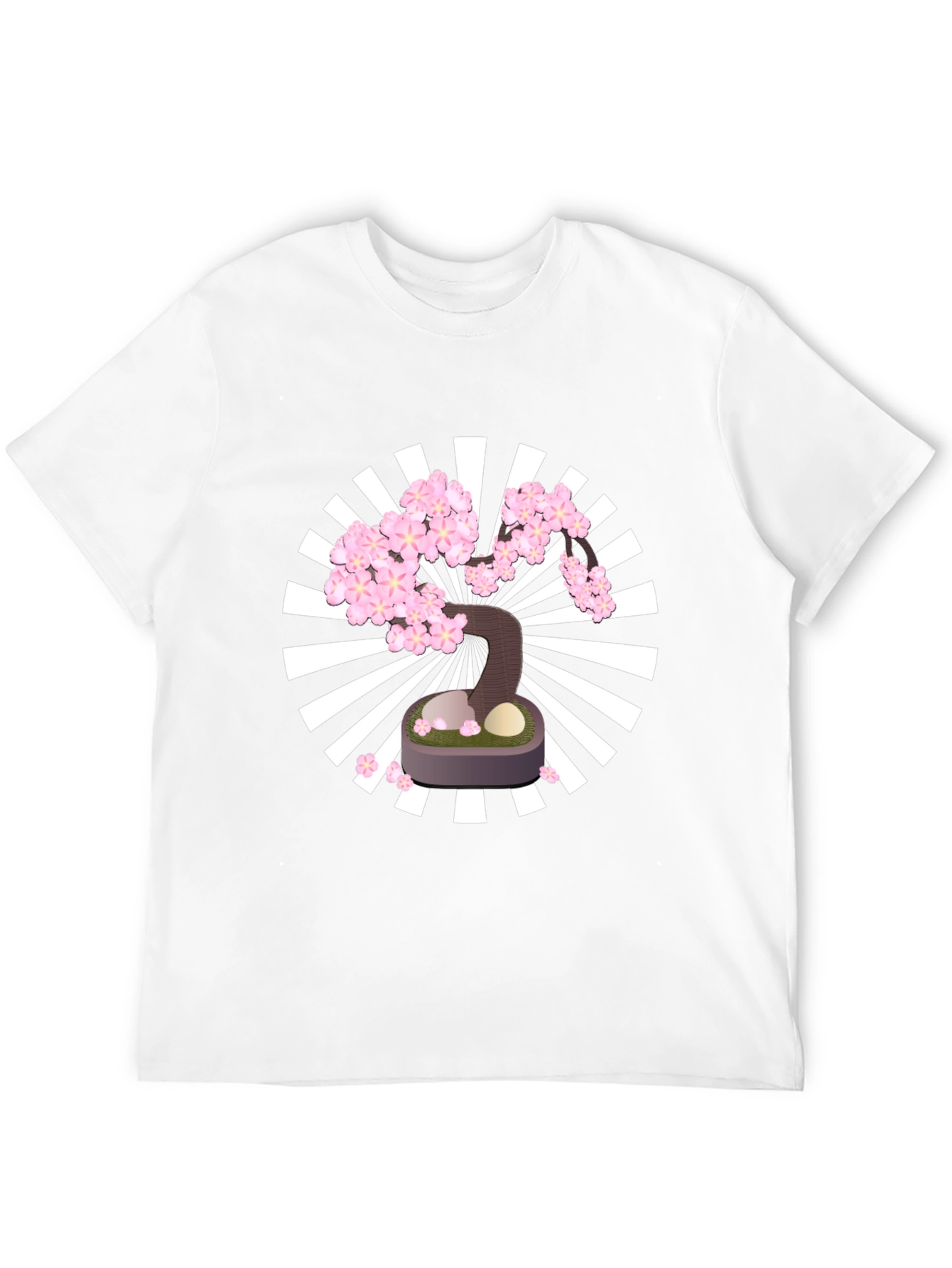 Bonsai Tree Graphic Tee - Unique Floral Design