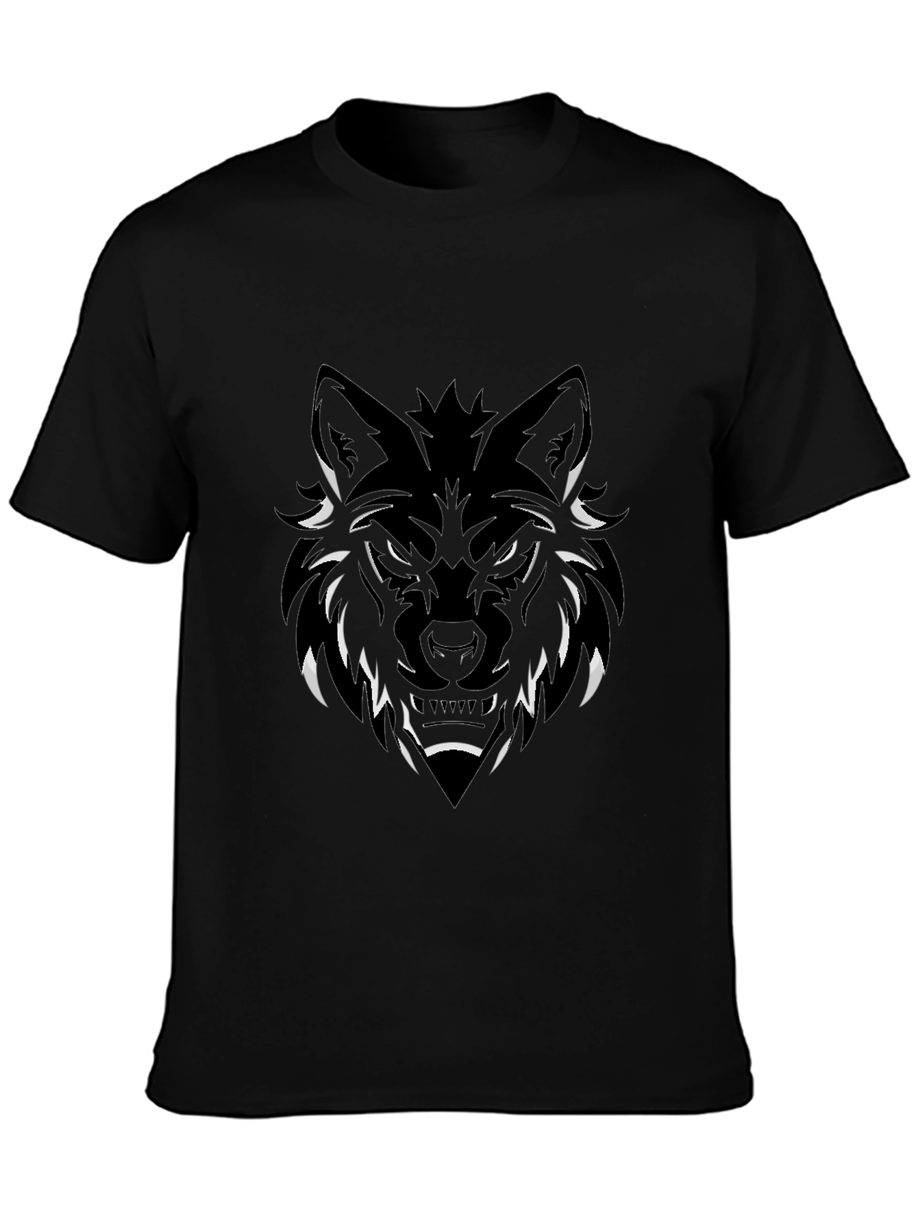 Black Wolf Graphic T-Shirt