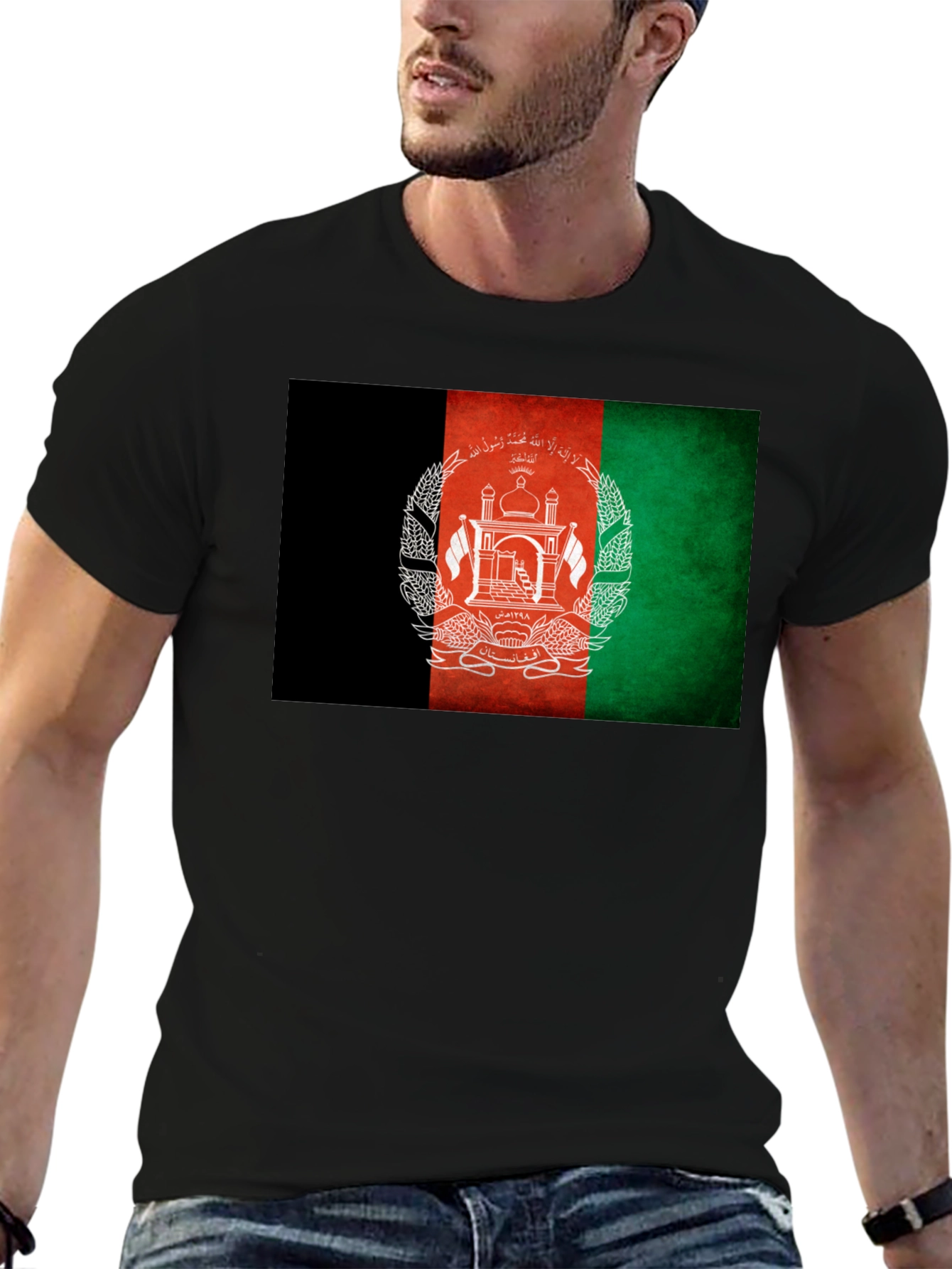 Afghanistan Flag Graphic T-Shirt