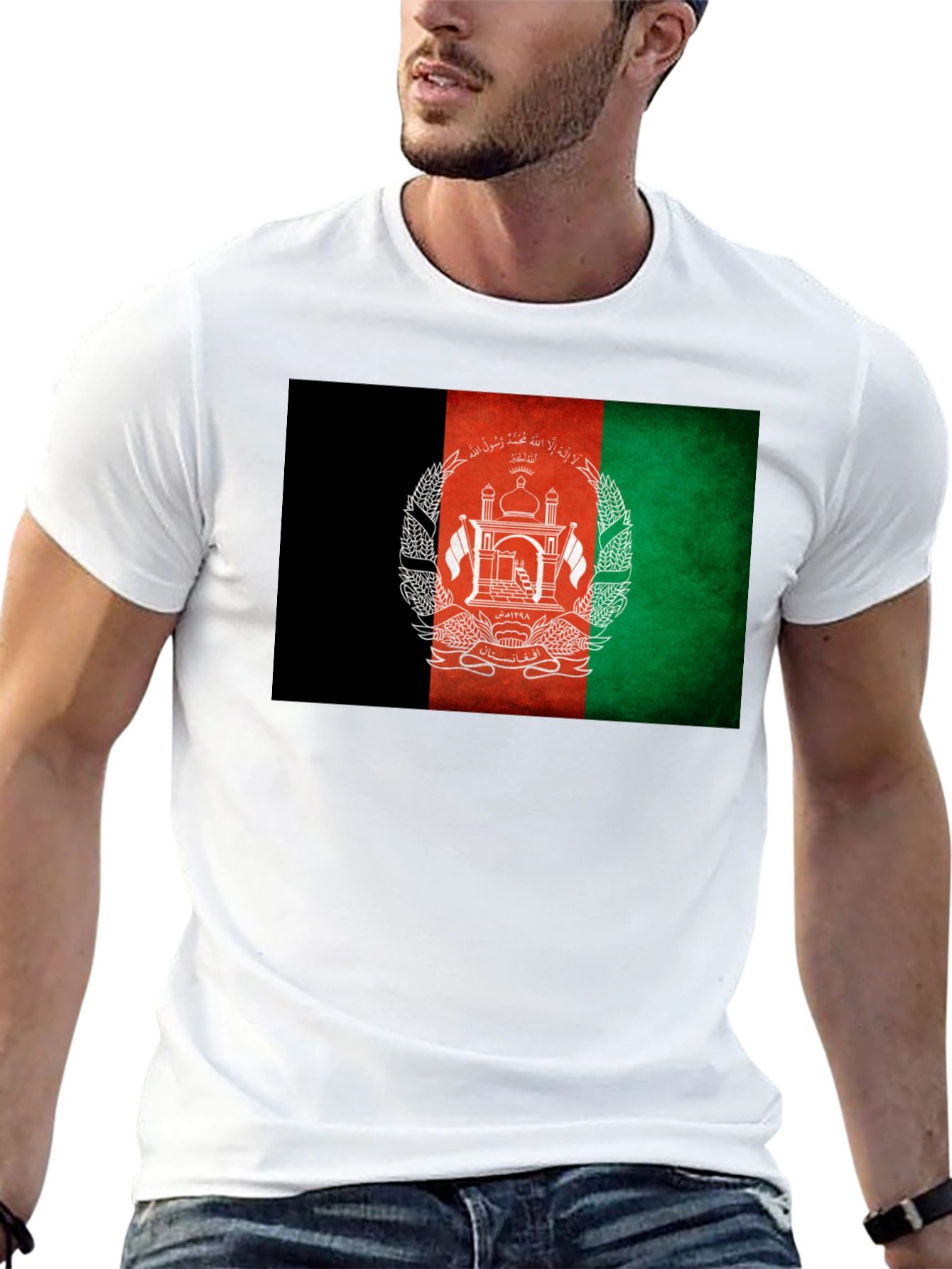 Afghanistan Flag Graphic T-Shirt