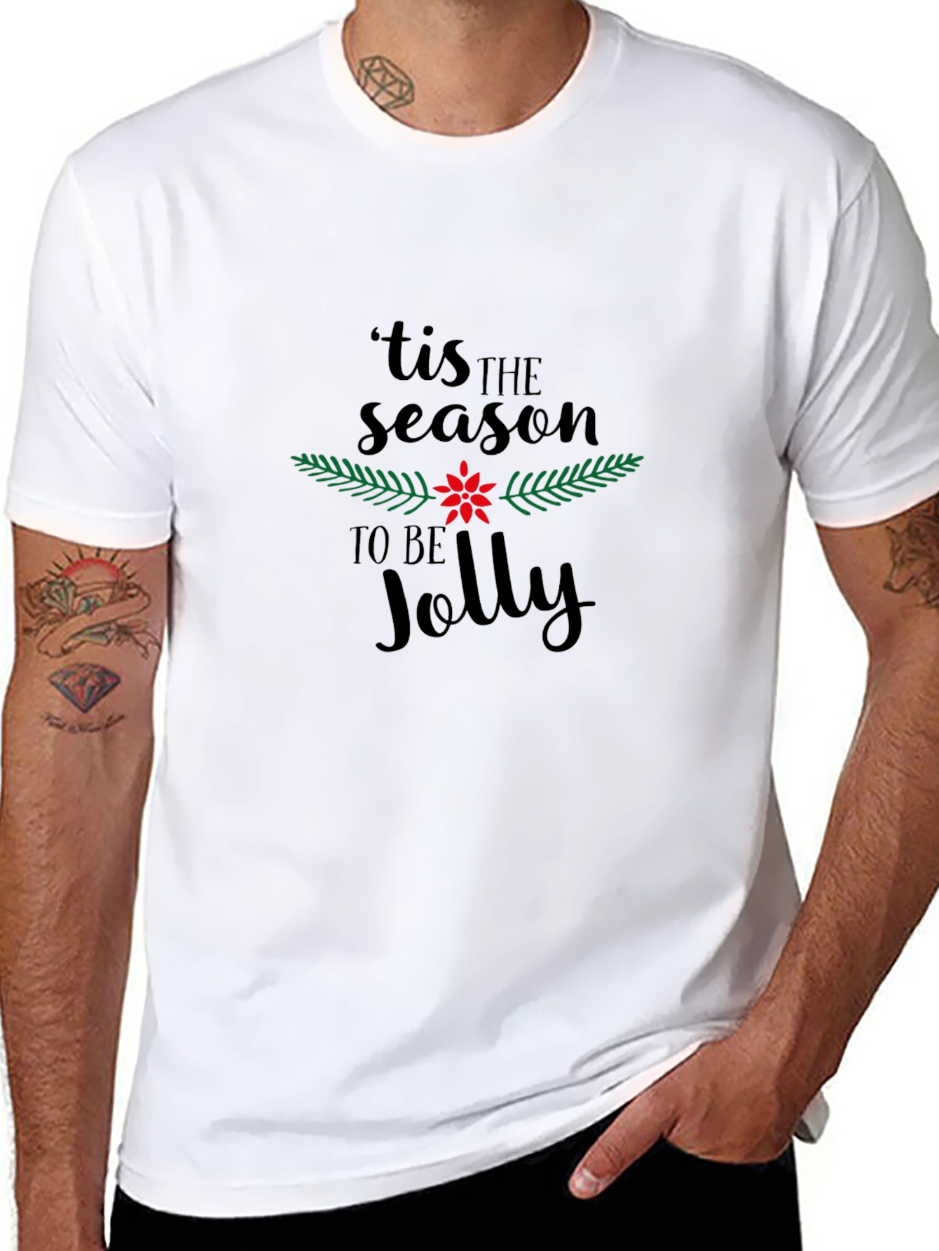 Tis the Season to be Jolly Black T-Shirt
