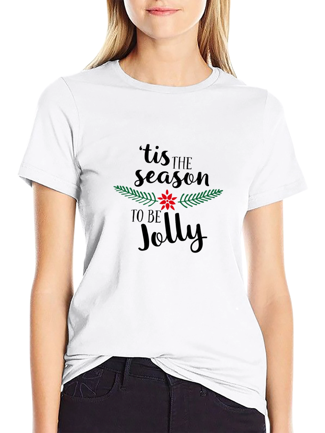 Tis the Season to be Jolly Black T-Shirt