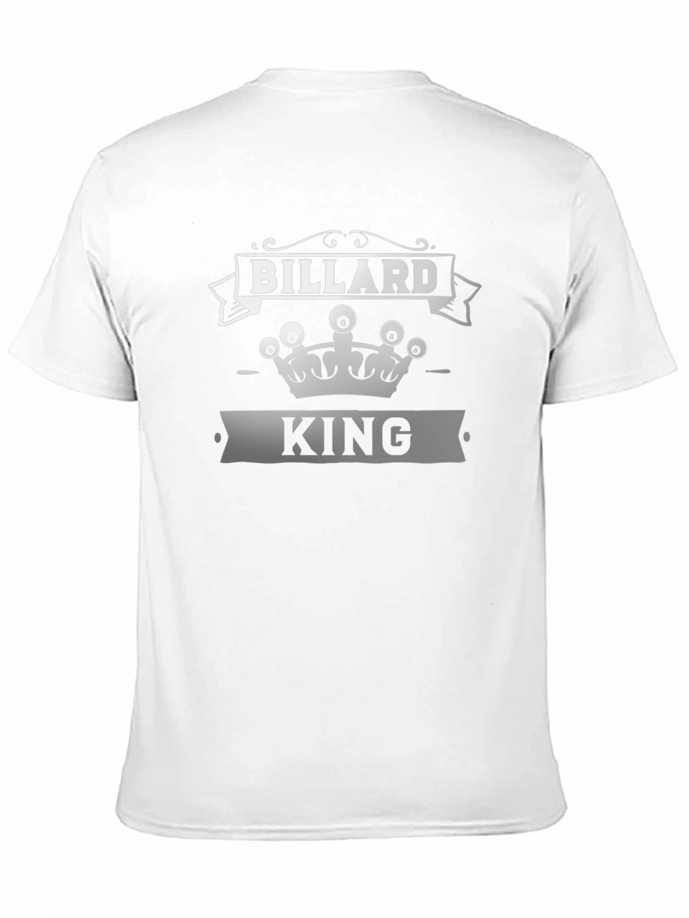 Billard King Black T-Shirt - Pool Player Apparel