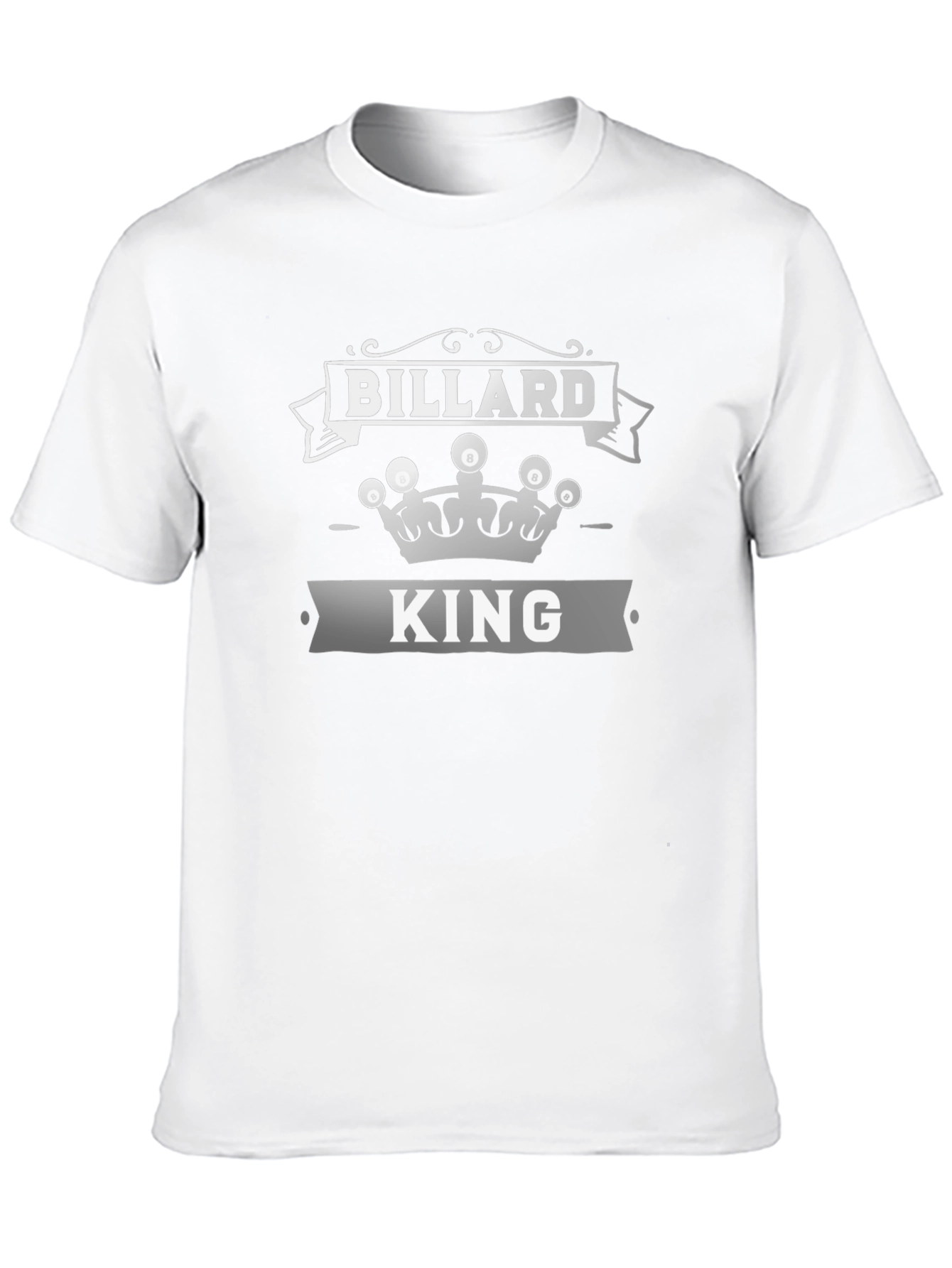 Billard King Black T-Shirt - Pool Player Apparel