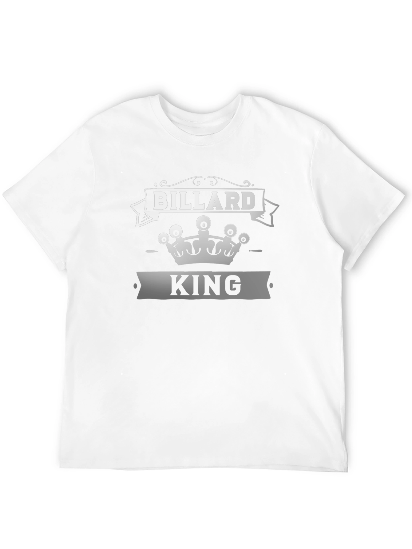 Billard King Black T-Shirt - Pool Player Apparel